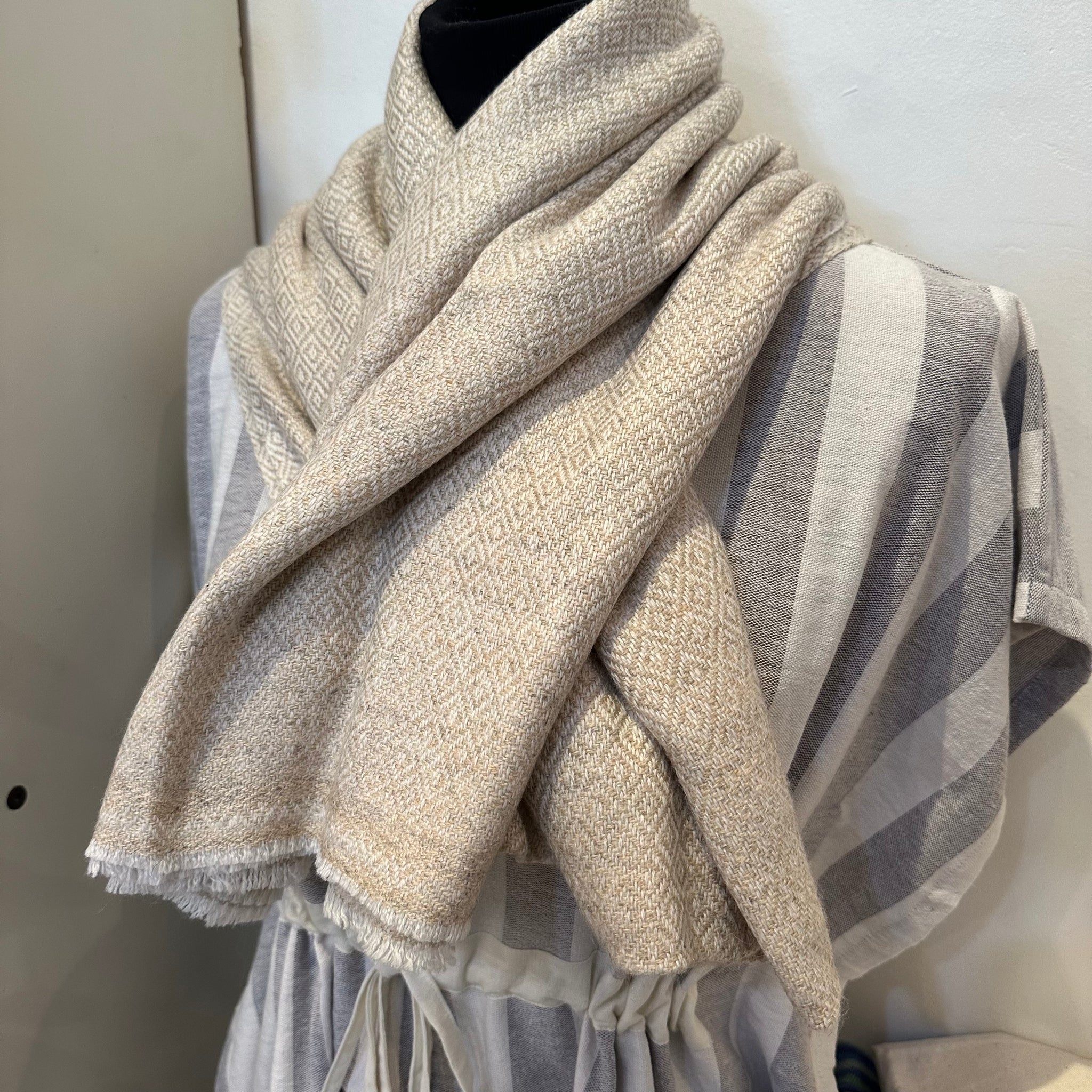 LWH Patterned Cashmere Shawl