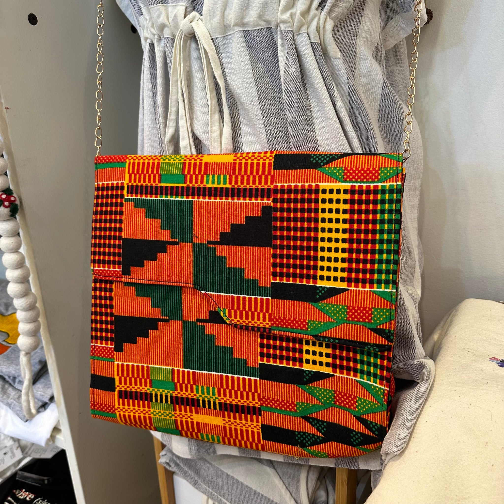 LWH - Cotton Handbag with Chain