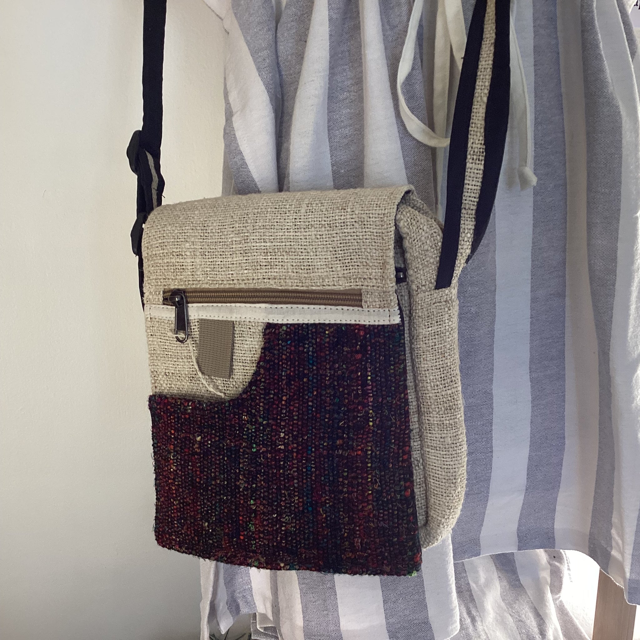 LWH Hemp & Recycled Silk Shoulder Bag
