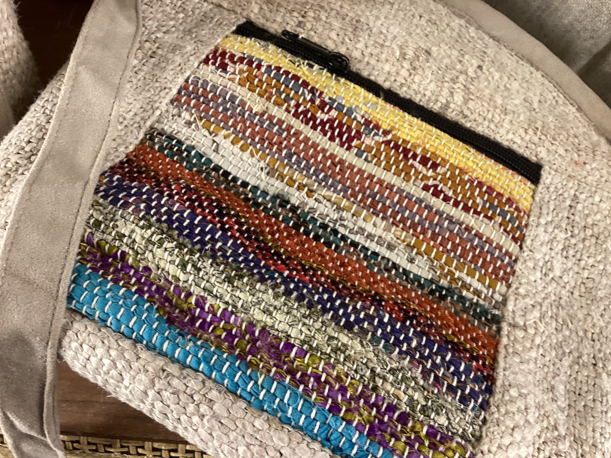 LWH-Hemp & Recycled Round Top Cotton Handbag