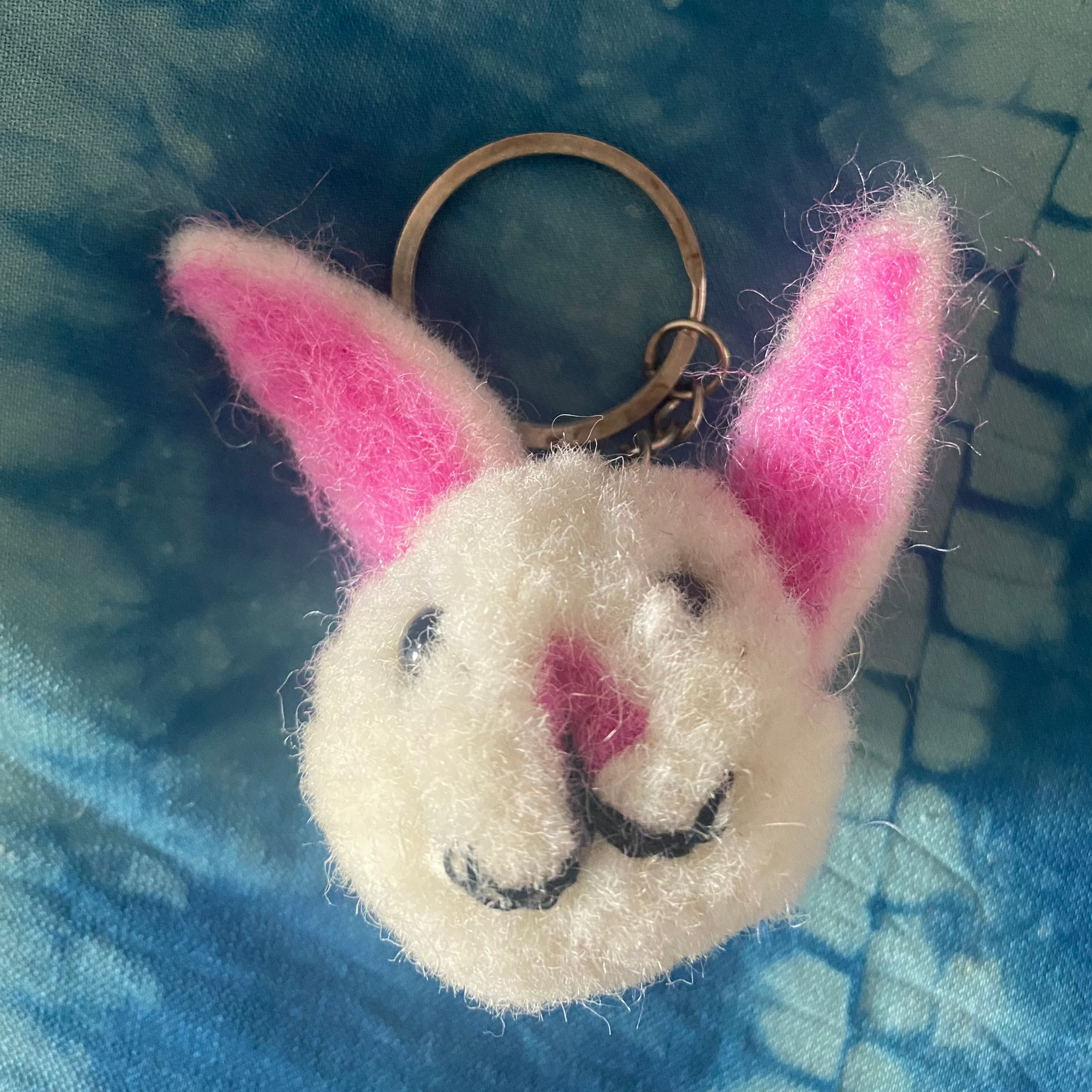 Bunny Felt Key Ring