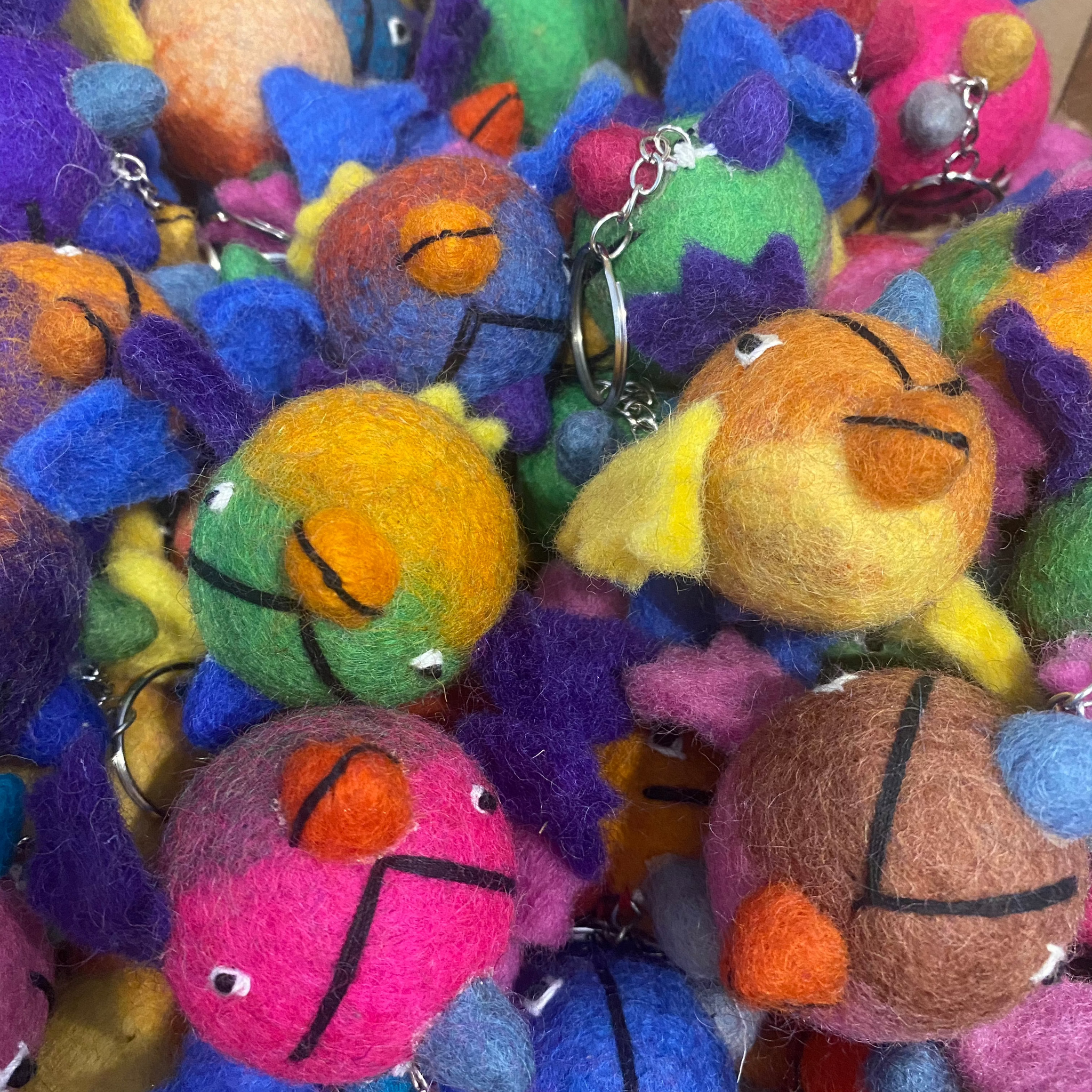 Angry Bird Felt Key Ring