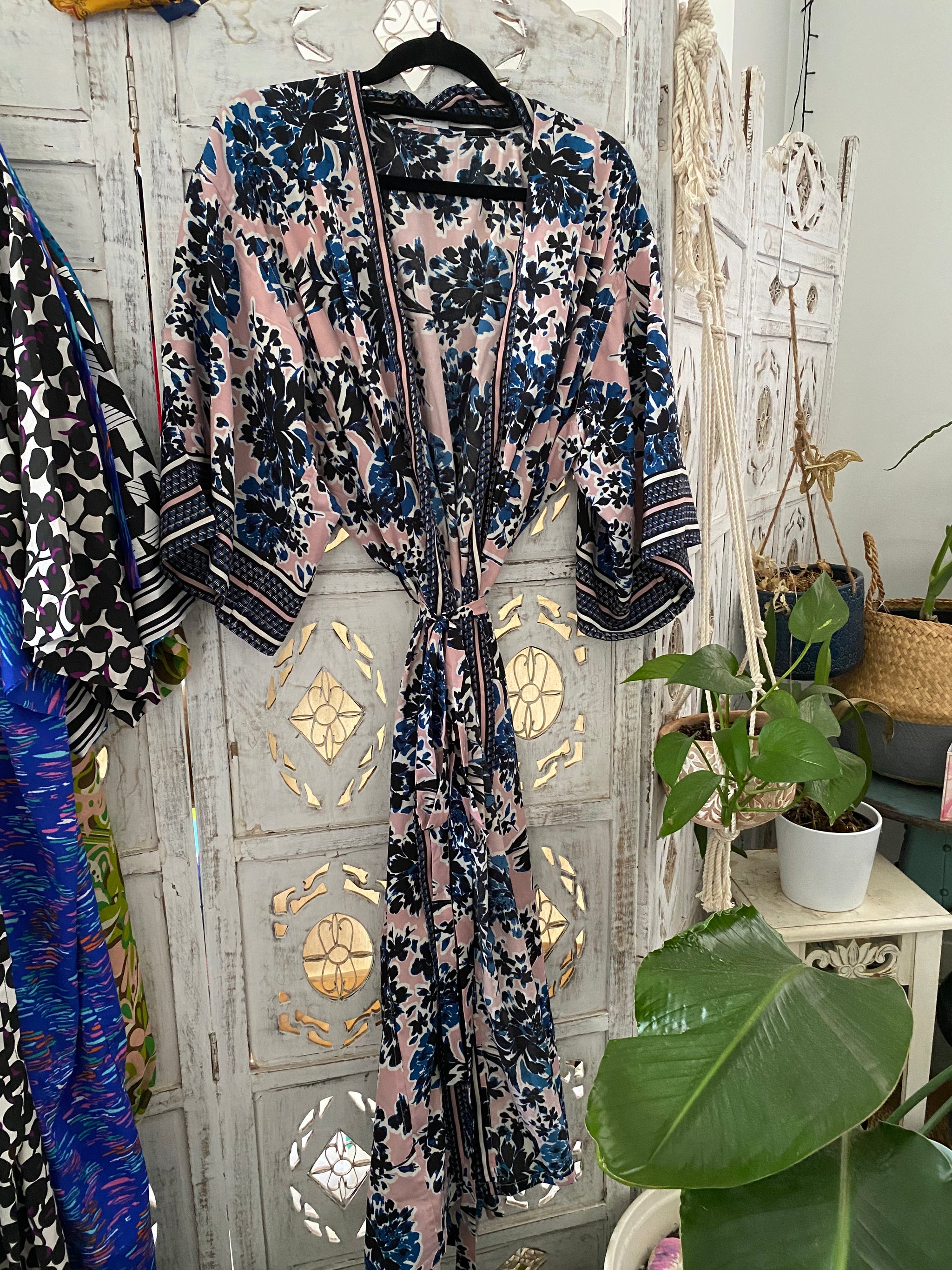 Fair Trade Pink Paradise Robe- Dressing gown