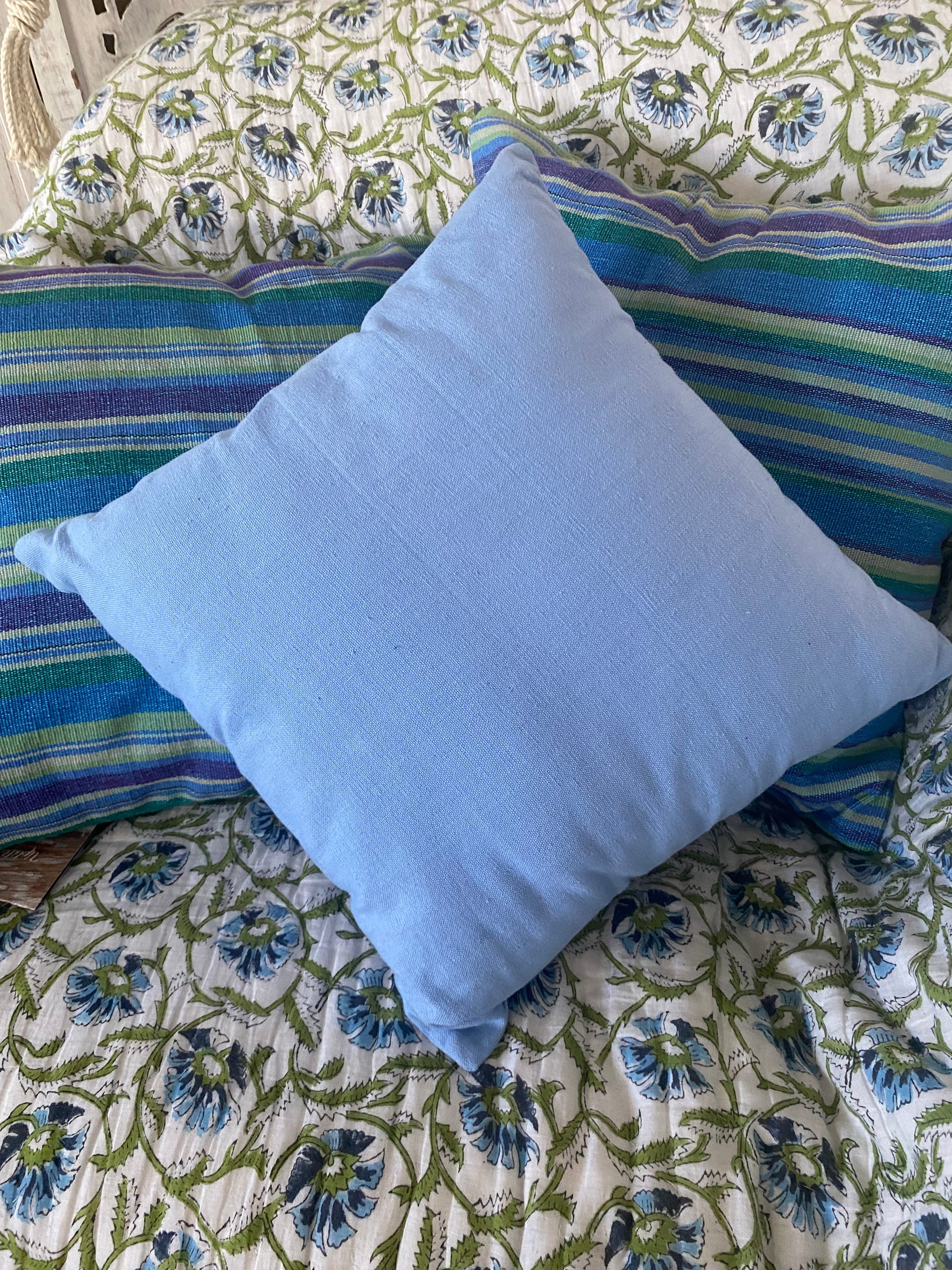 Fair Trade Cushion blue collection