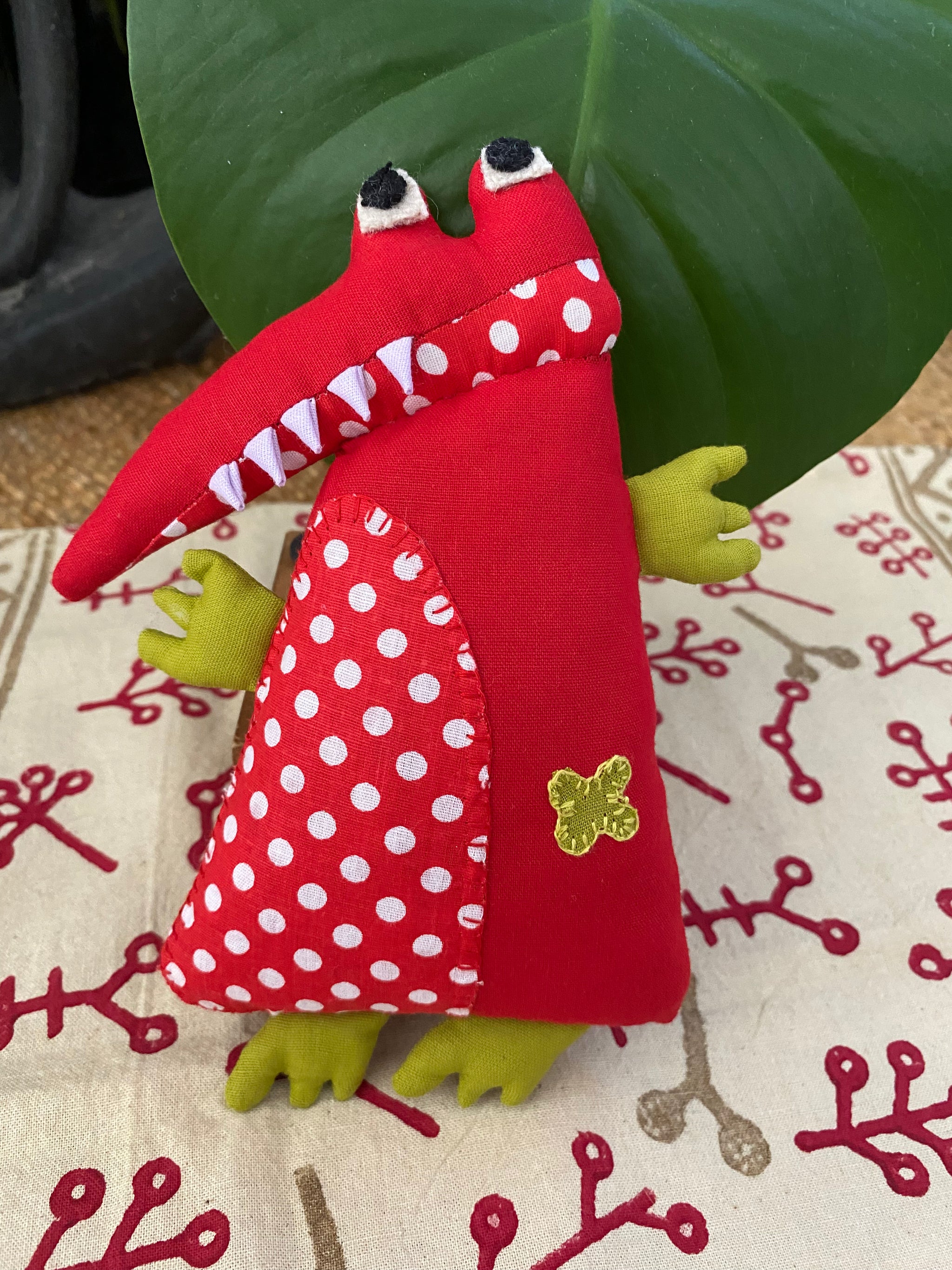 Smile the Crocodile β Handmade Cotton Soft Toy β Fair Trade (Sasha India)
