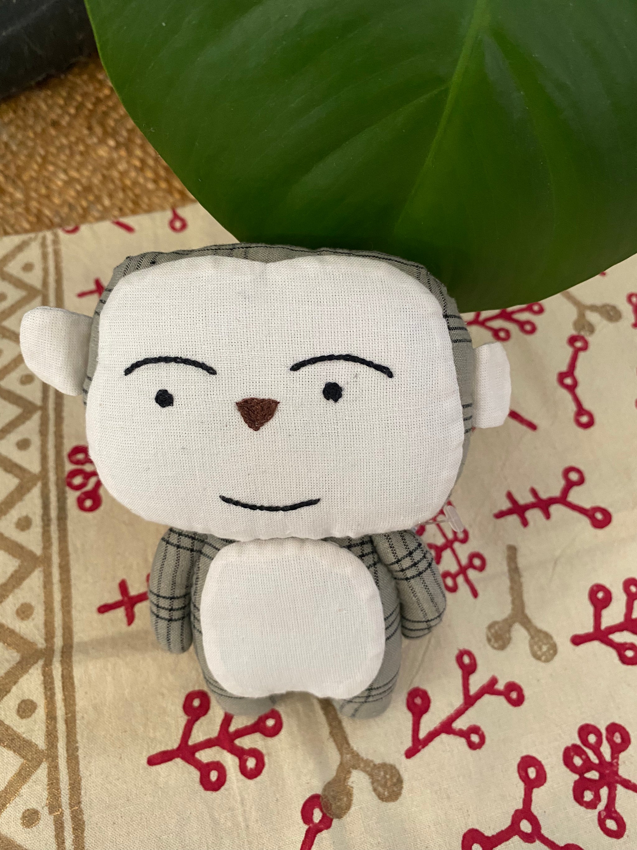 Milo the Monkey – Handmade Cotton Soft Toy – Fair Trade (Sasha India)