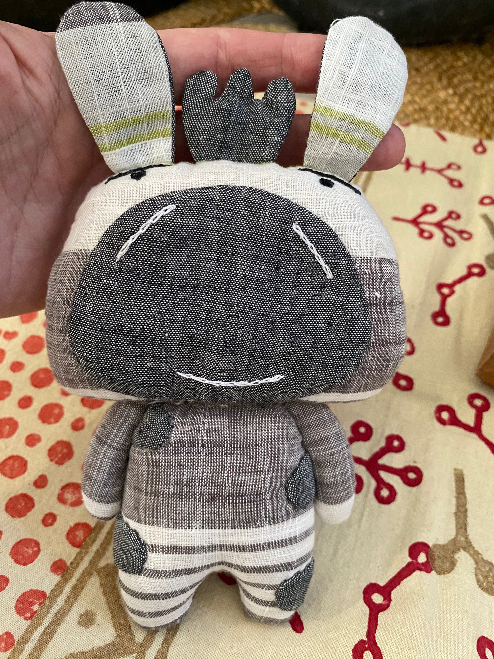 Zeke the Zebra – Handmade Cotton Soft Toy – Fair Trade (Sasha India)