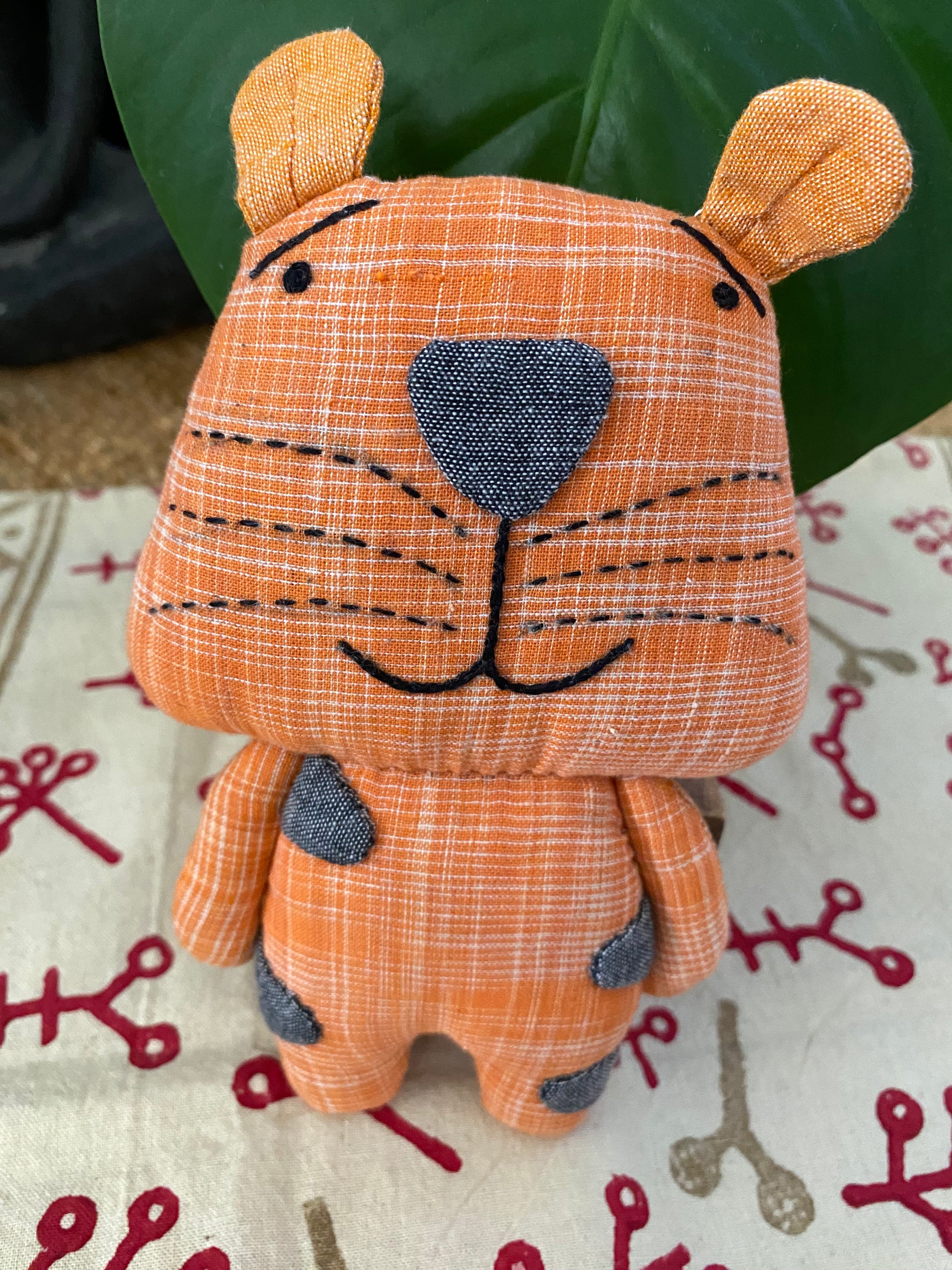 Tango the Tiger – Handmade Cotton Soft Toy – Fair Trade (Sasha India)