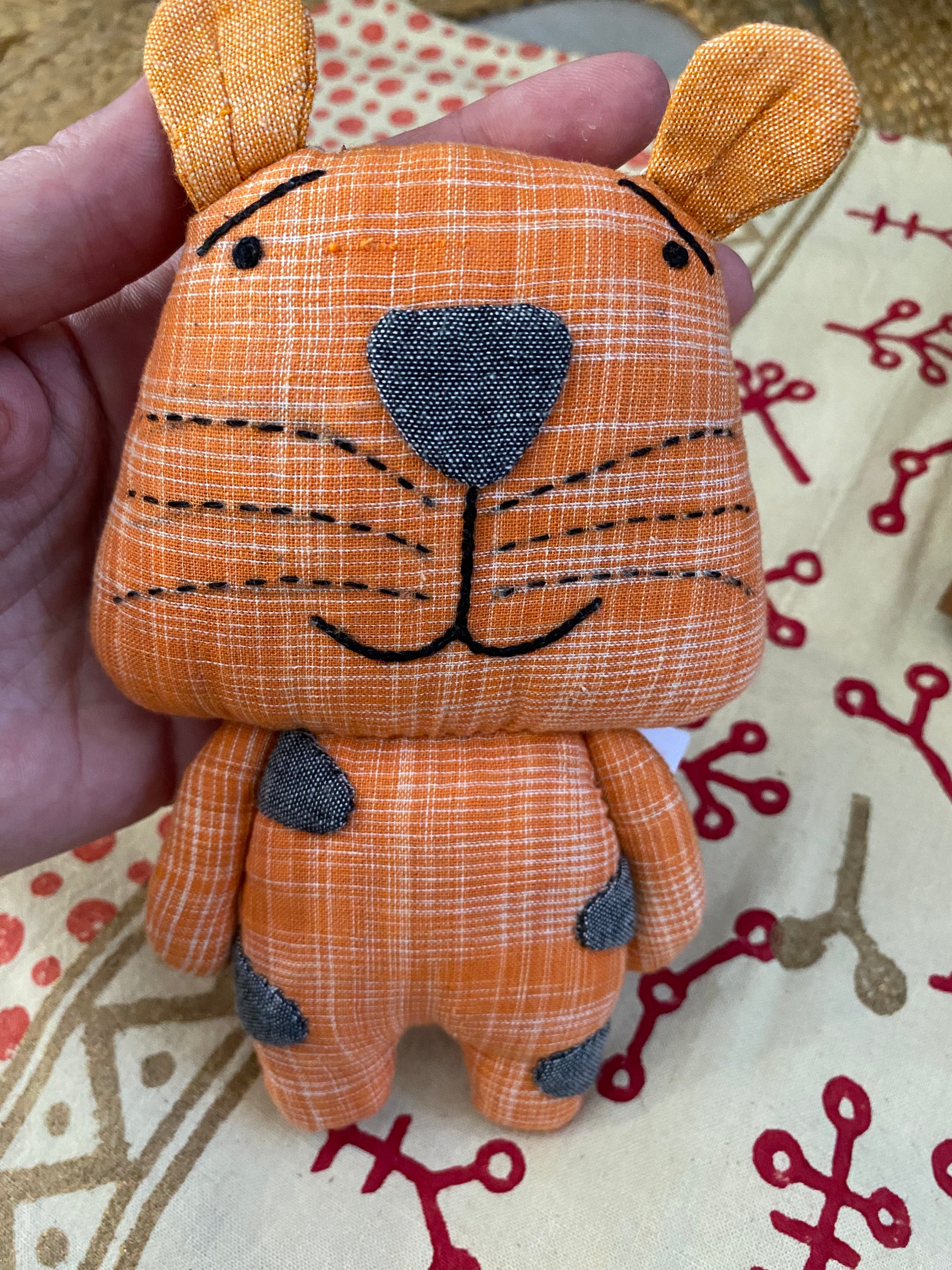 Tango the Tiger – Handmade Cotton Soft Toy – Fair Trade (Sasha India)