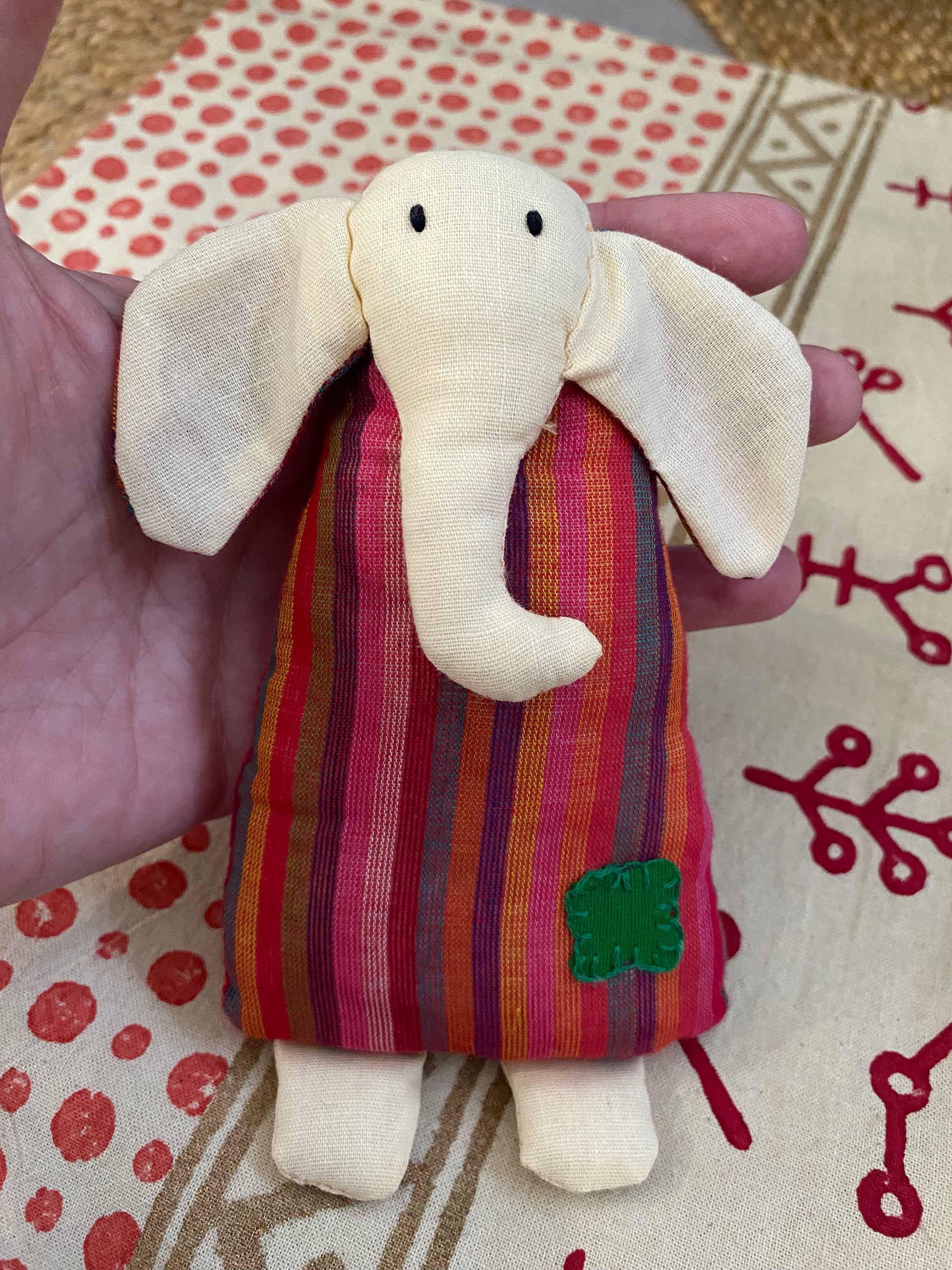 Peanut the Elephant – Handmade Fair Trade Soft Toy (Sasha India)