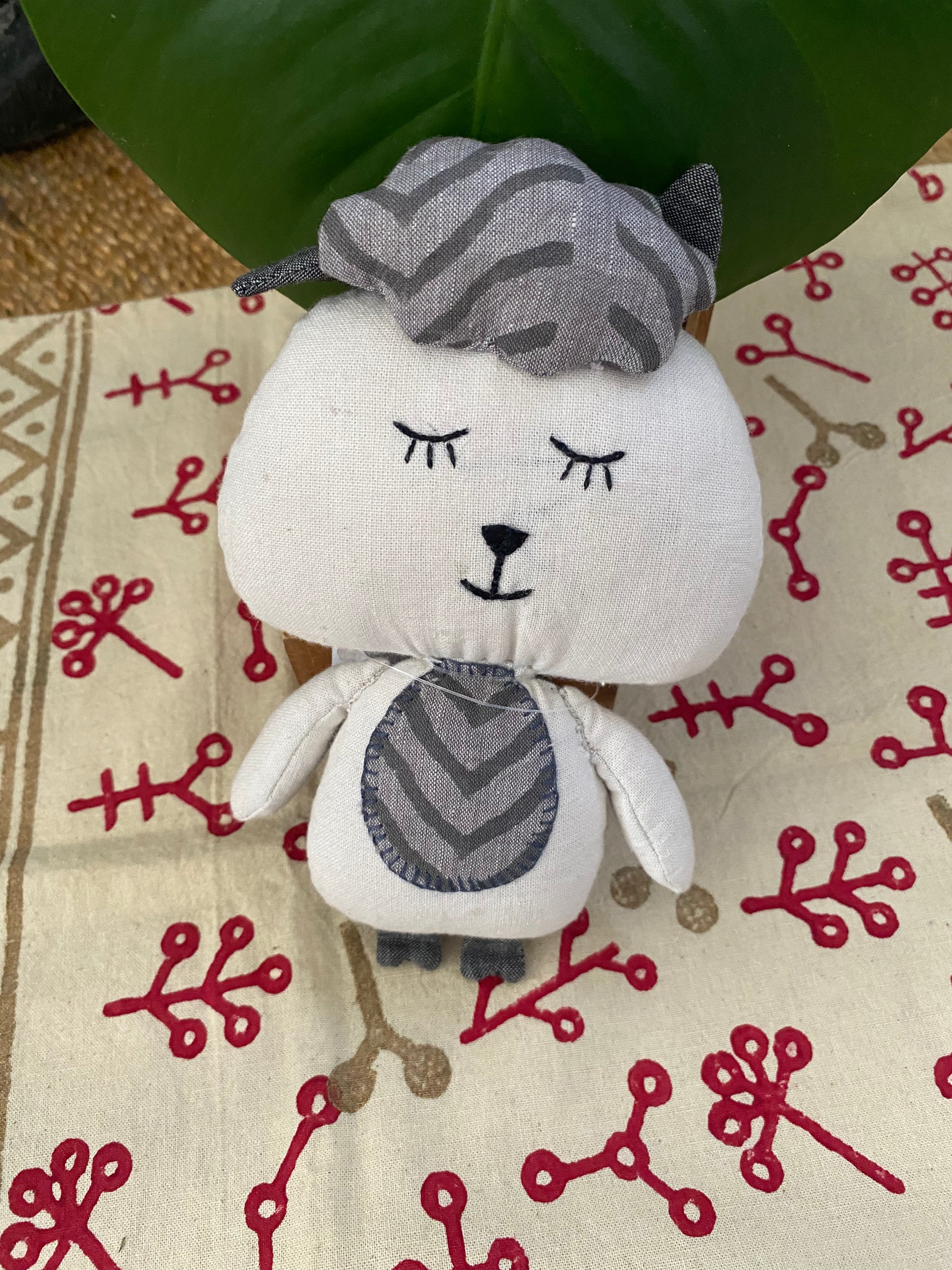 Skye the Sleepy Cloud Friend – Handmade Cotton Soft Toy – Fair Trade (Sasha India)