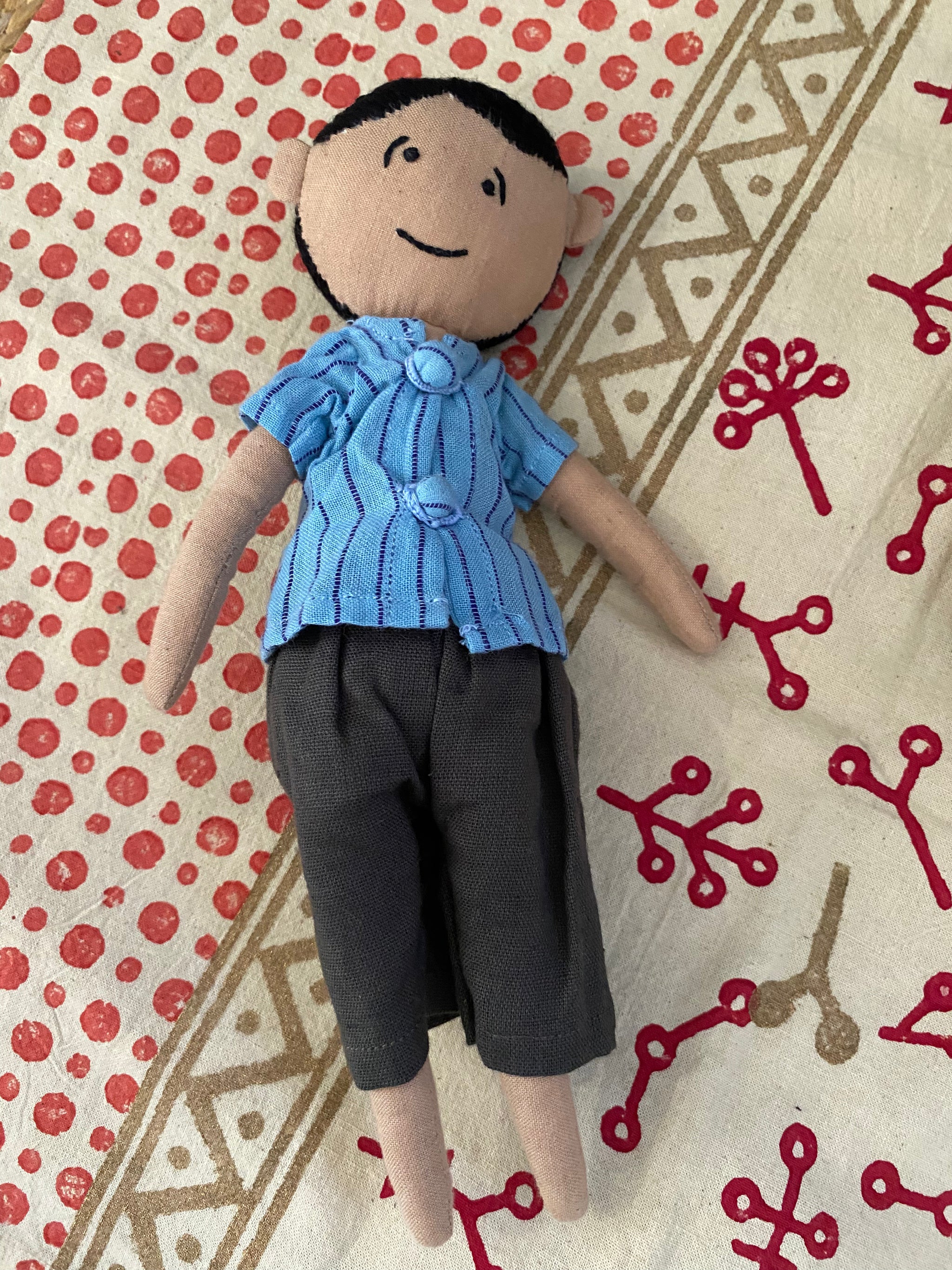 Sunny – Handcrafted Soft Doll with Removable Clothes – Ethical Toy, Fair Trade (Sasha India)
