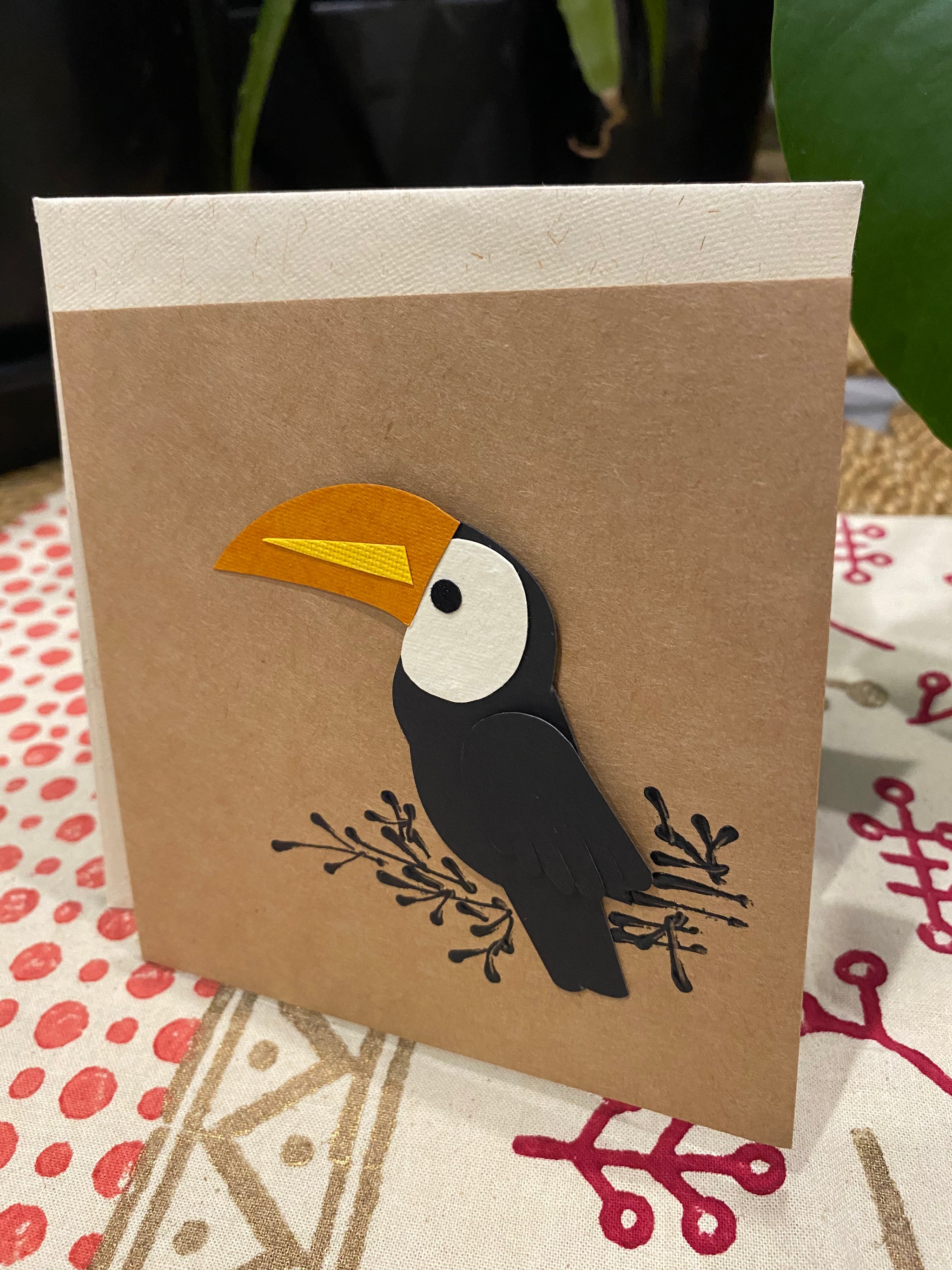 Toucan Tango β Handcrafted Greeting Card β Fair Trade (Sasha India)