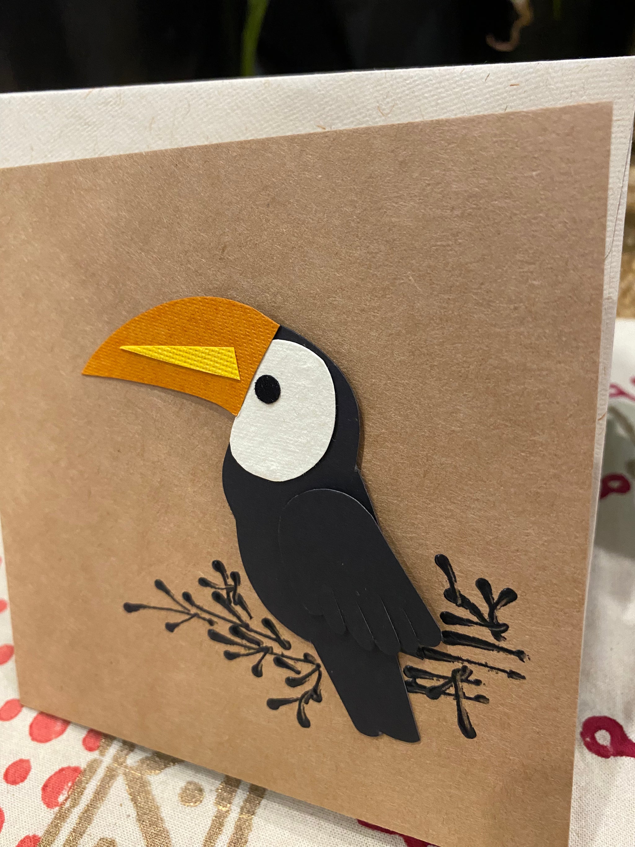 Toucan Tango β Handcrafted Greeting Card β Fair Trade (Sasha India)