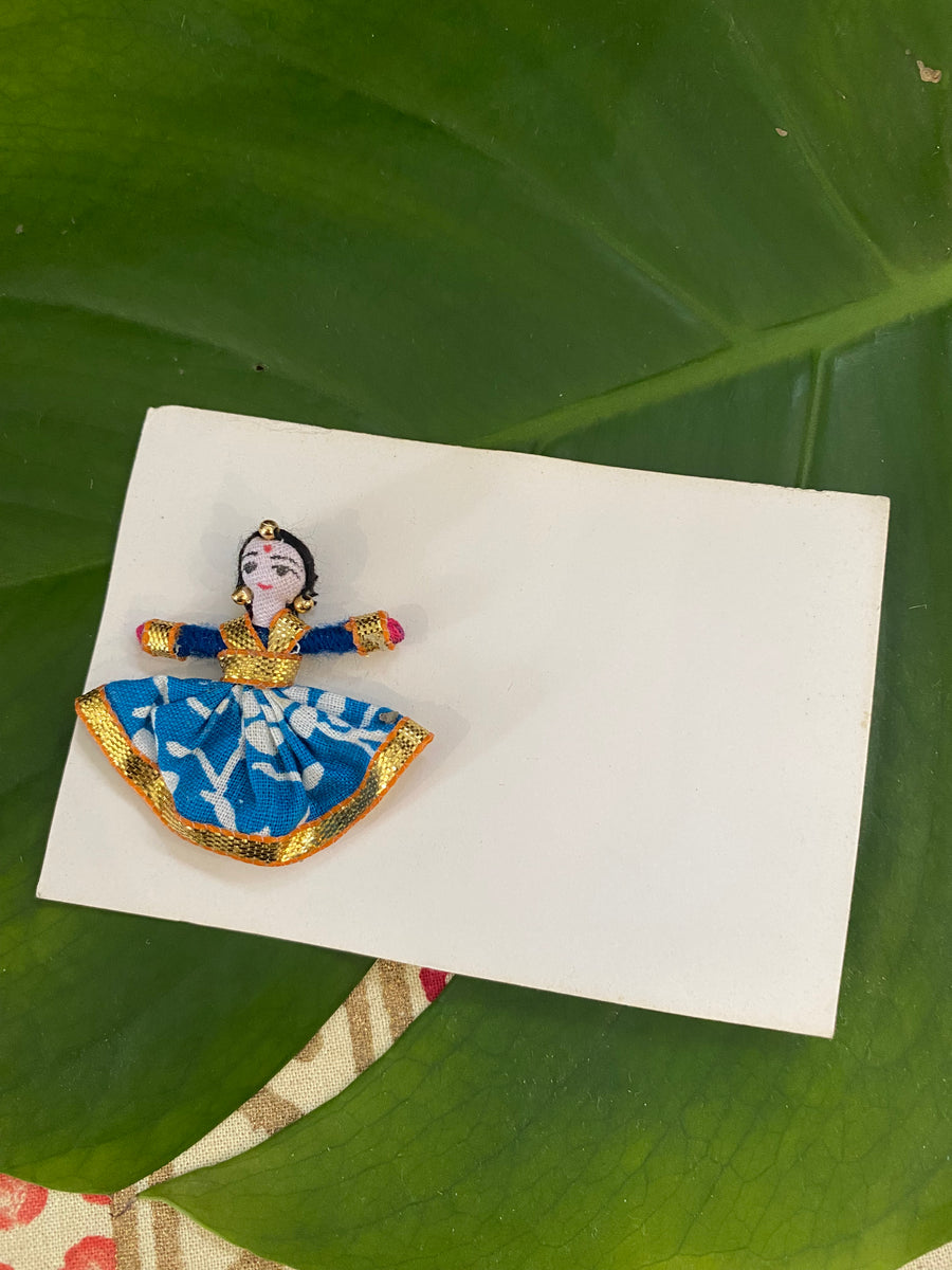 Dancing Worry Doll – Ethical Handcrafted Gift Card – Fair Trade (Sasha India)