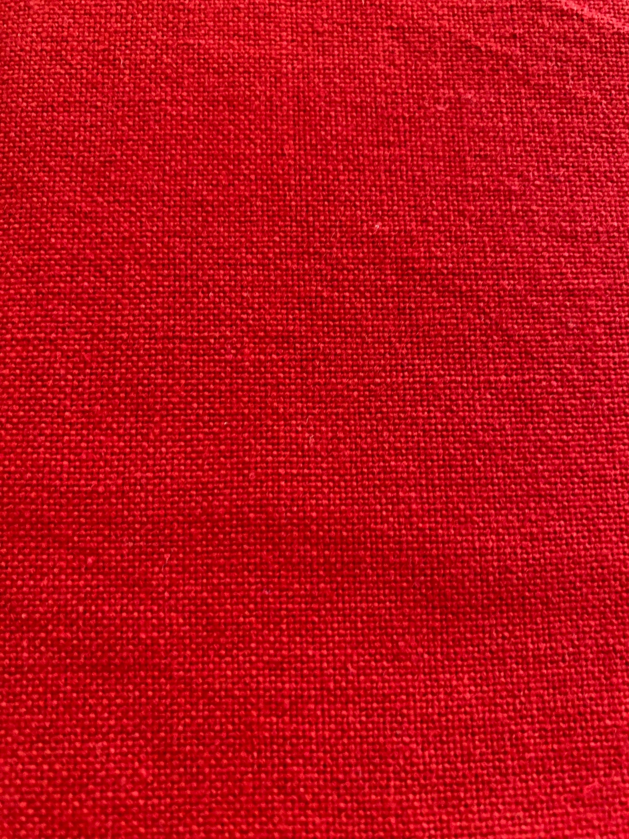 Red Handwoven Tablecloth – 100% Cotton, 6–8 Seater – Fair Trade (Kuka, India)