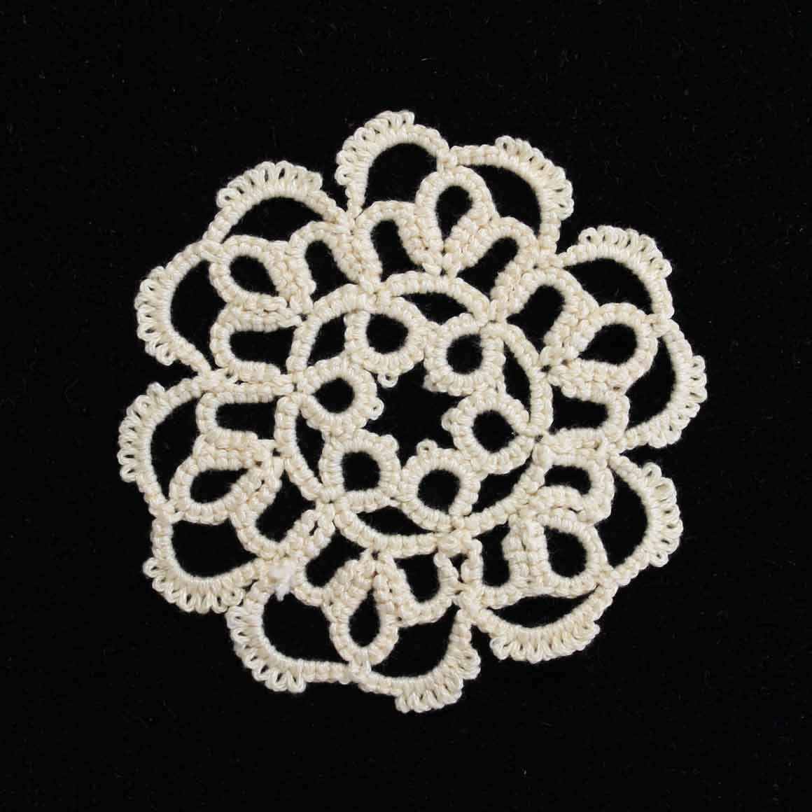 Fair Trade Tatted Hangings Cream Christmas Decoration Uplift Fair Trade