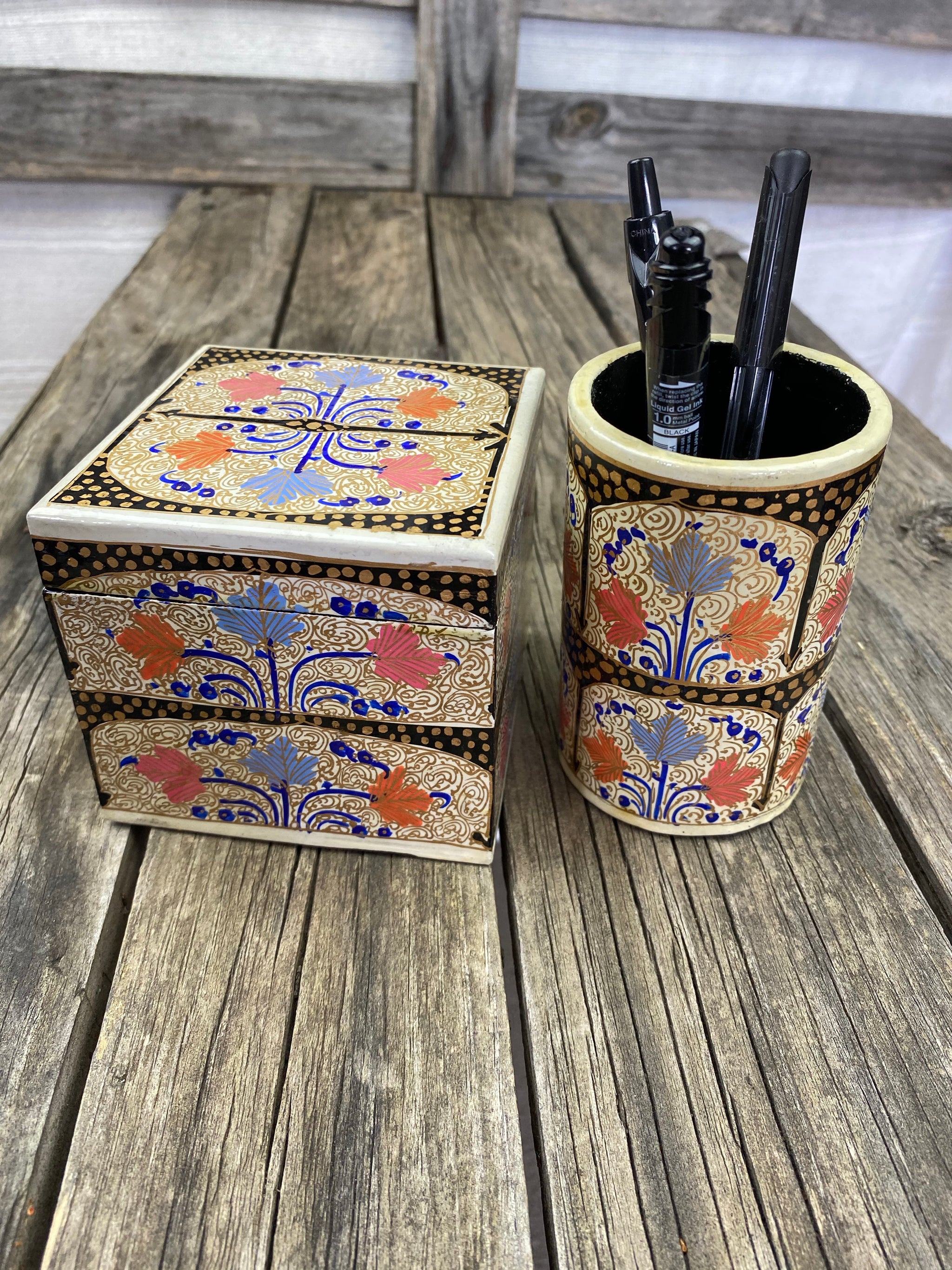 Fair Trade Hand Painted Pen Holders