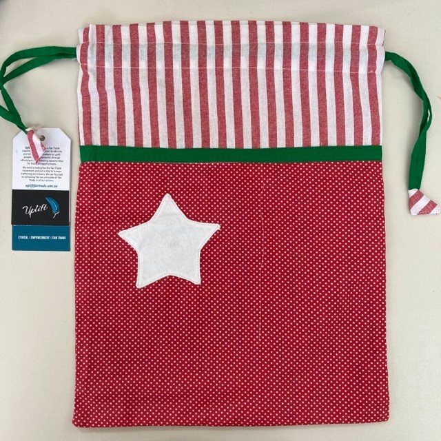 Fair Trade Cotton Christmas Gift Bags Large