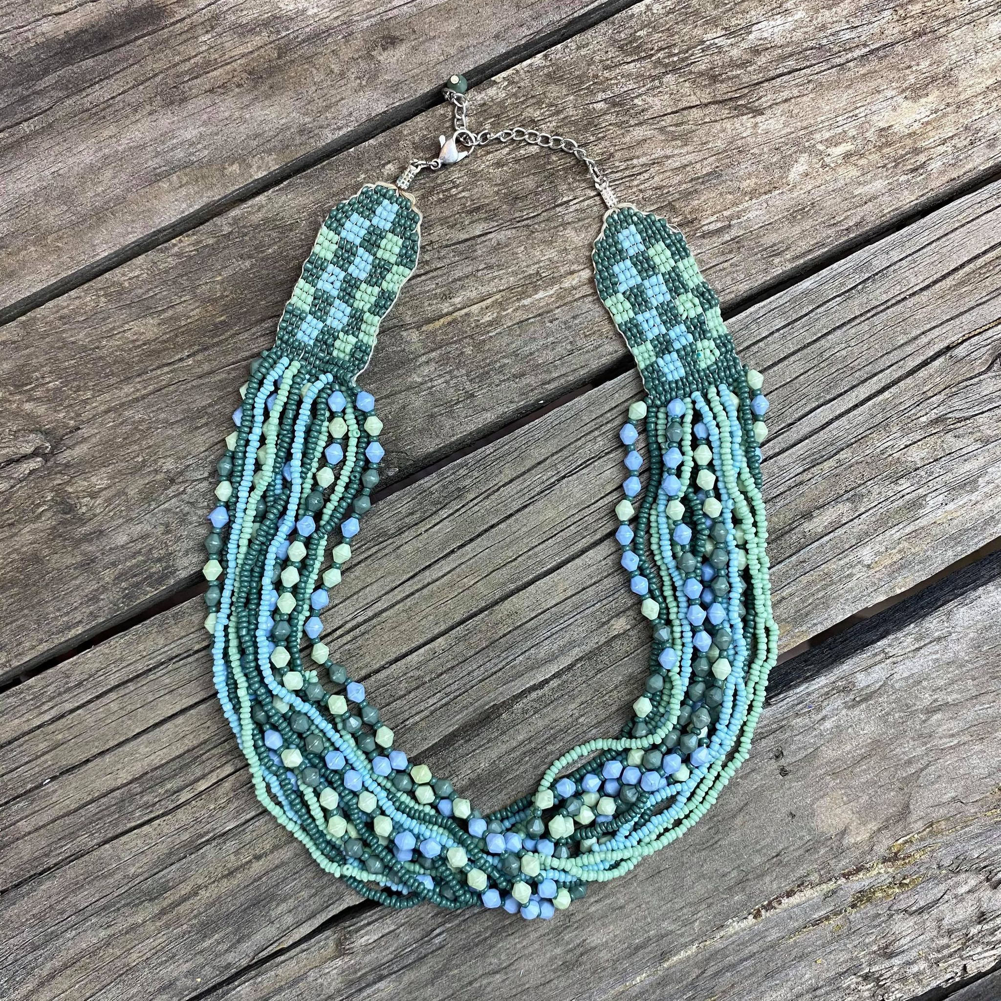 Fair Trade Lakeside Green Beaded Jewellery