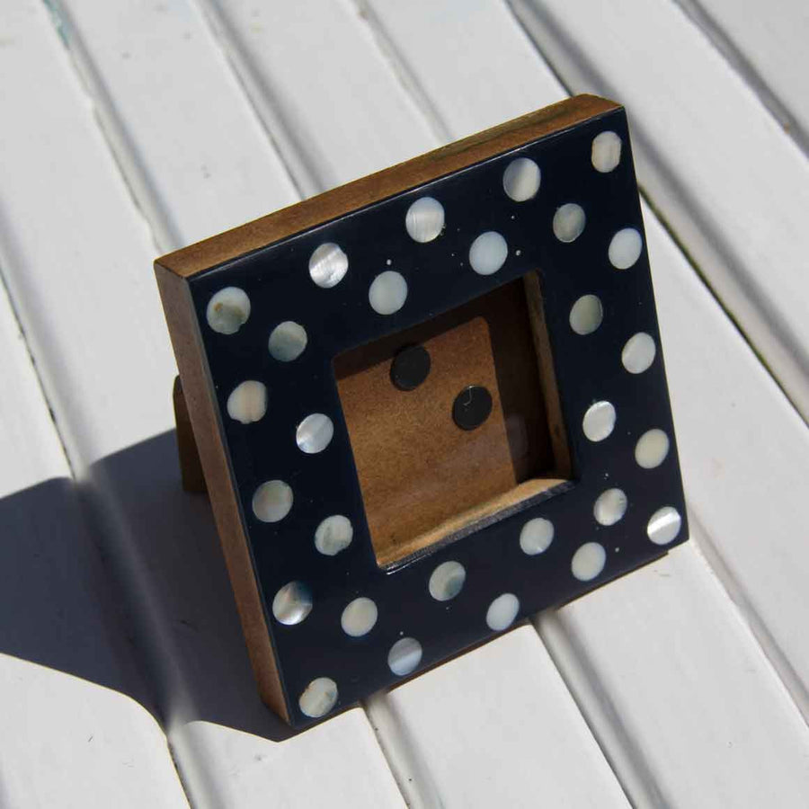 Fair Trade Ethical  Mini Photo Frame Dots