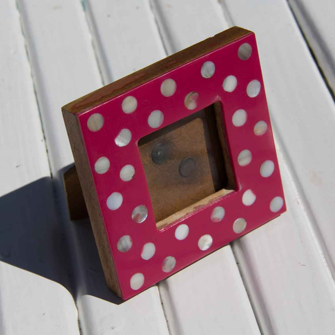Fair Trade Ethical  Mini Photo Frame Dots