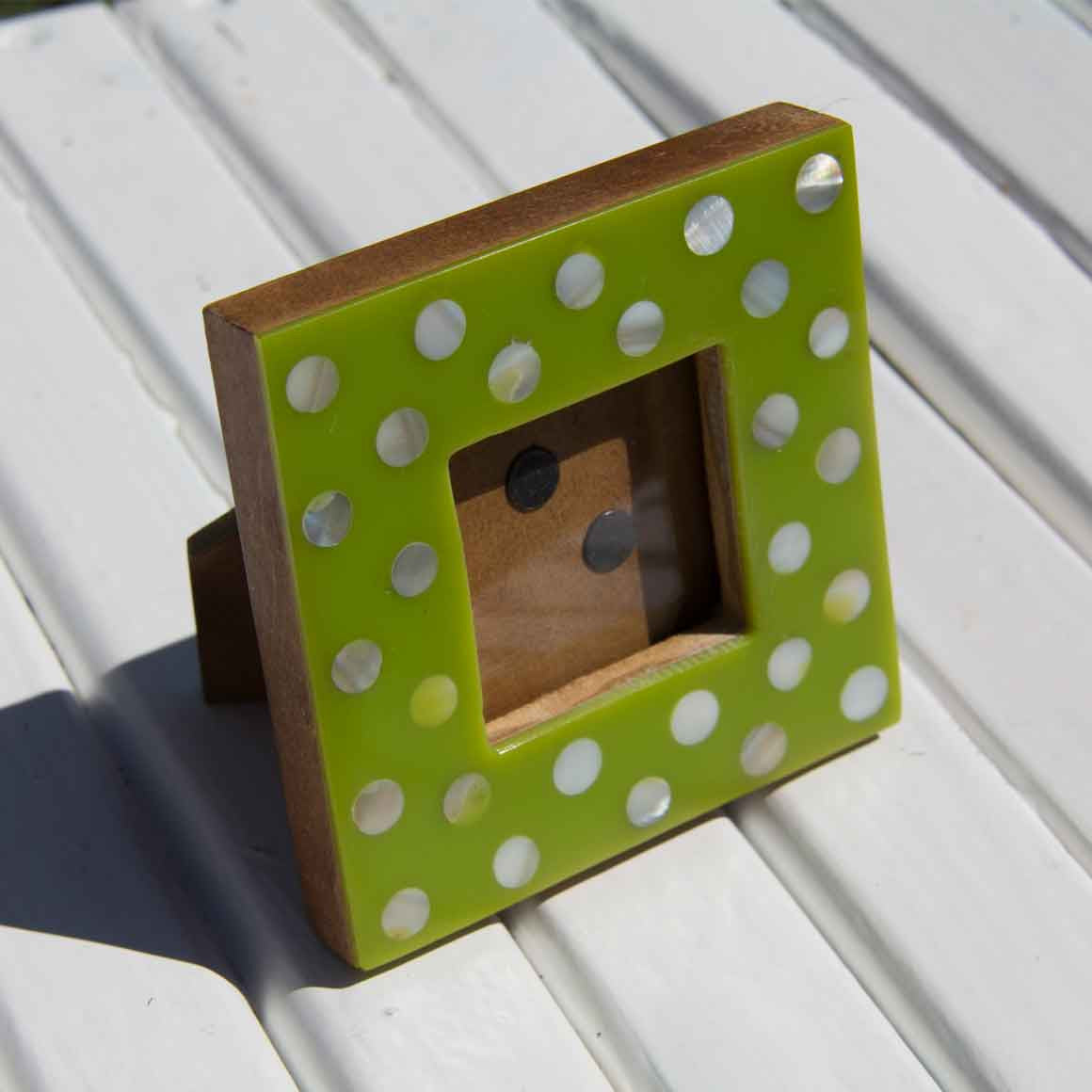Fair Trade Ethical  Mini Photo Frame Dots