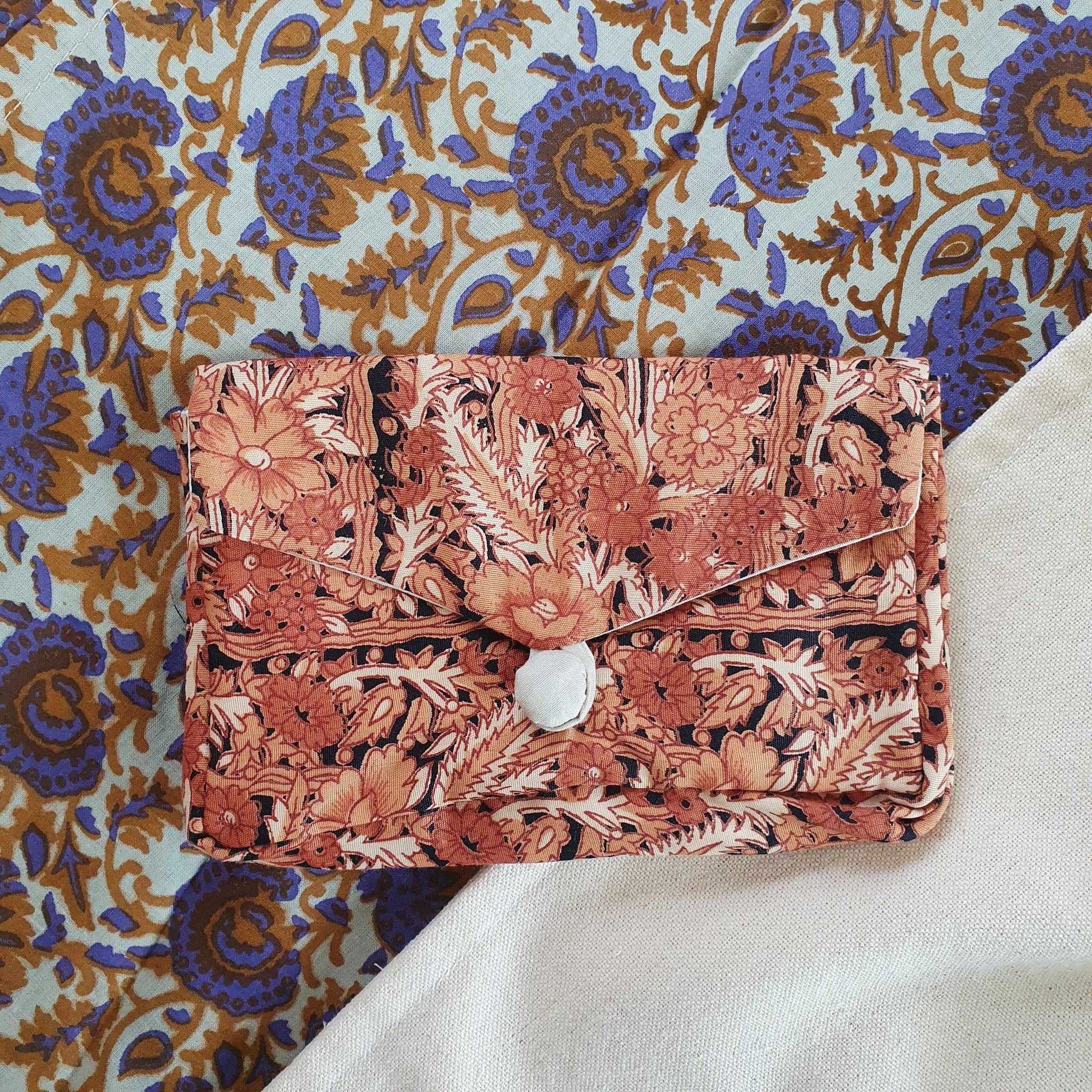 Fair Trade Fabric Covered Button Purse