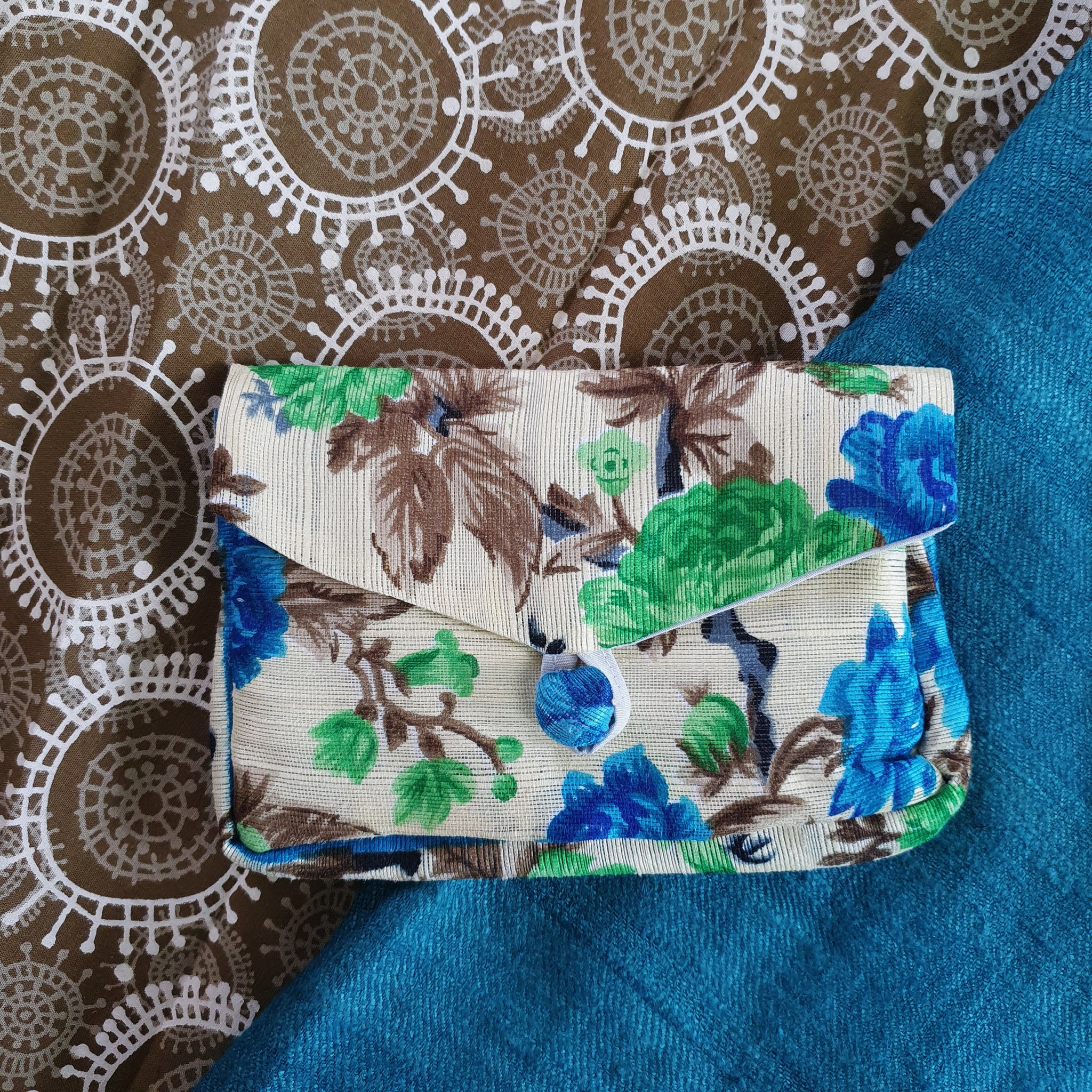 Fair Trade Fabric Covered Button Purse