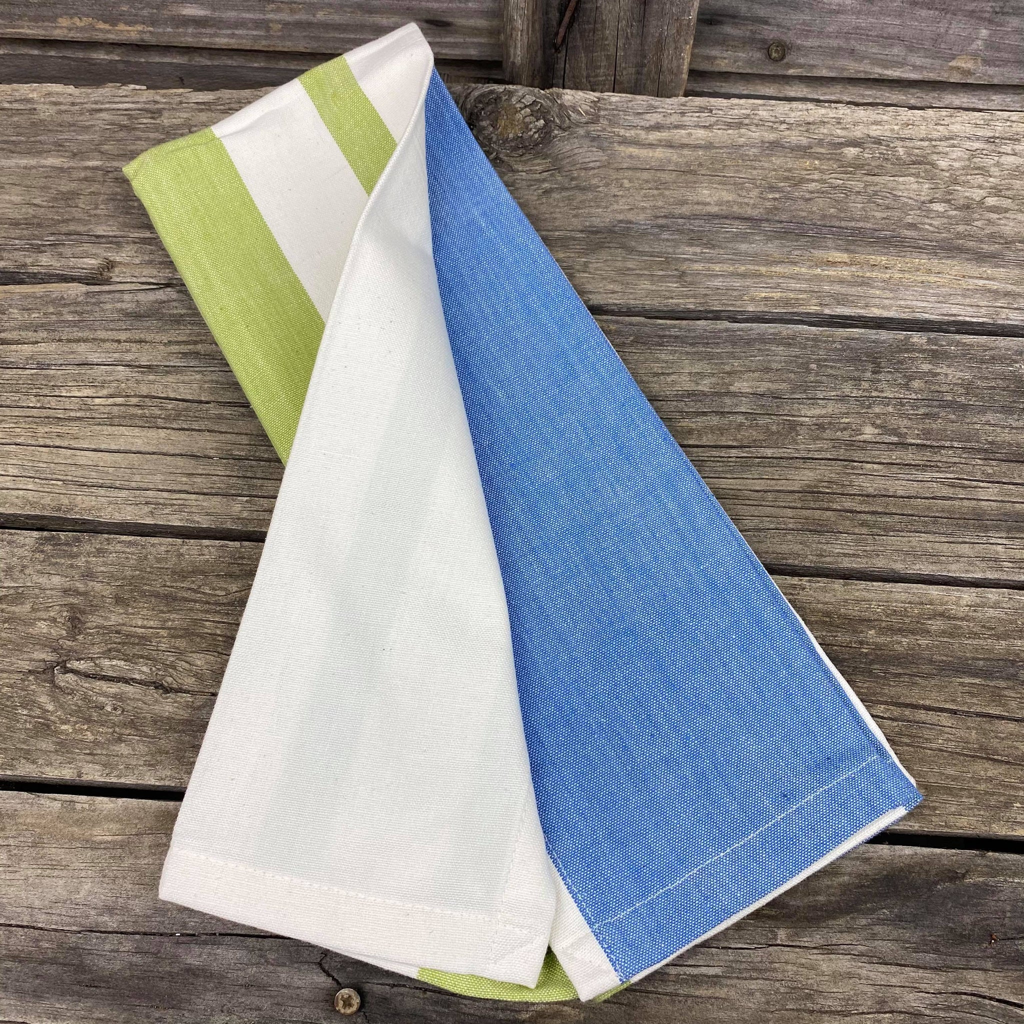Fair Trade Handwoven Cotton Striped Designs Tea Towels