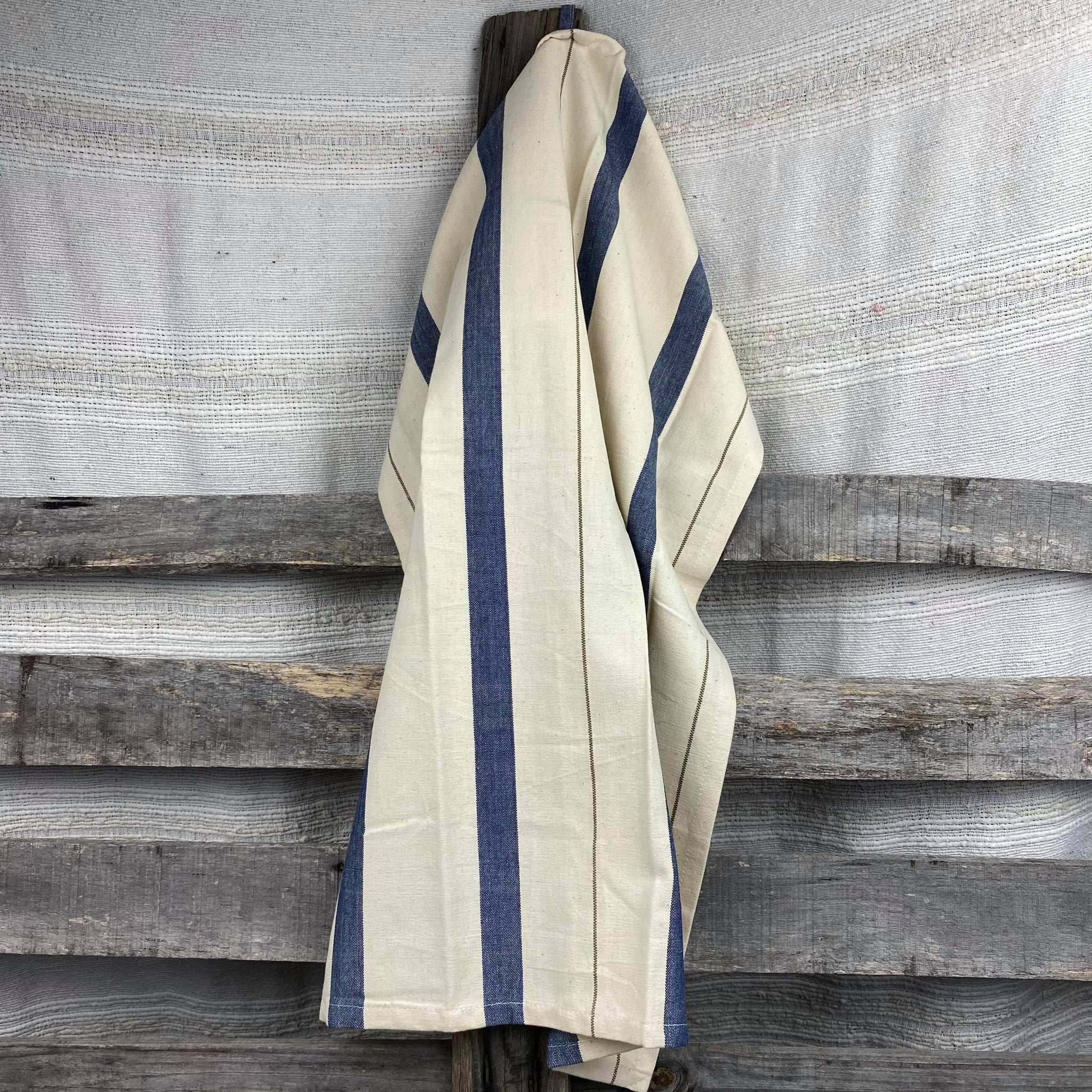 Fair Trade Handwoven Cotton Striped Designs Tea Towels