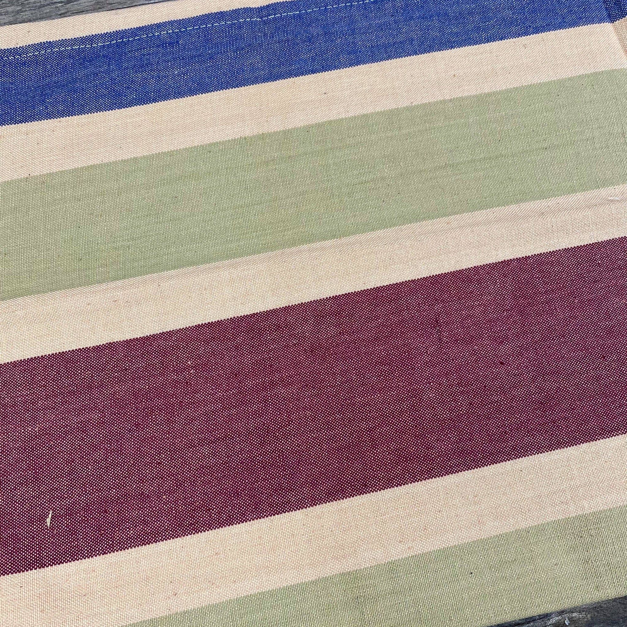 Fair Trade Handwoven Cotton Striped Designs Tea Towels