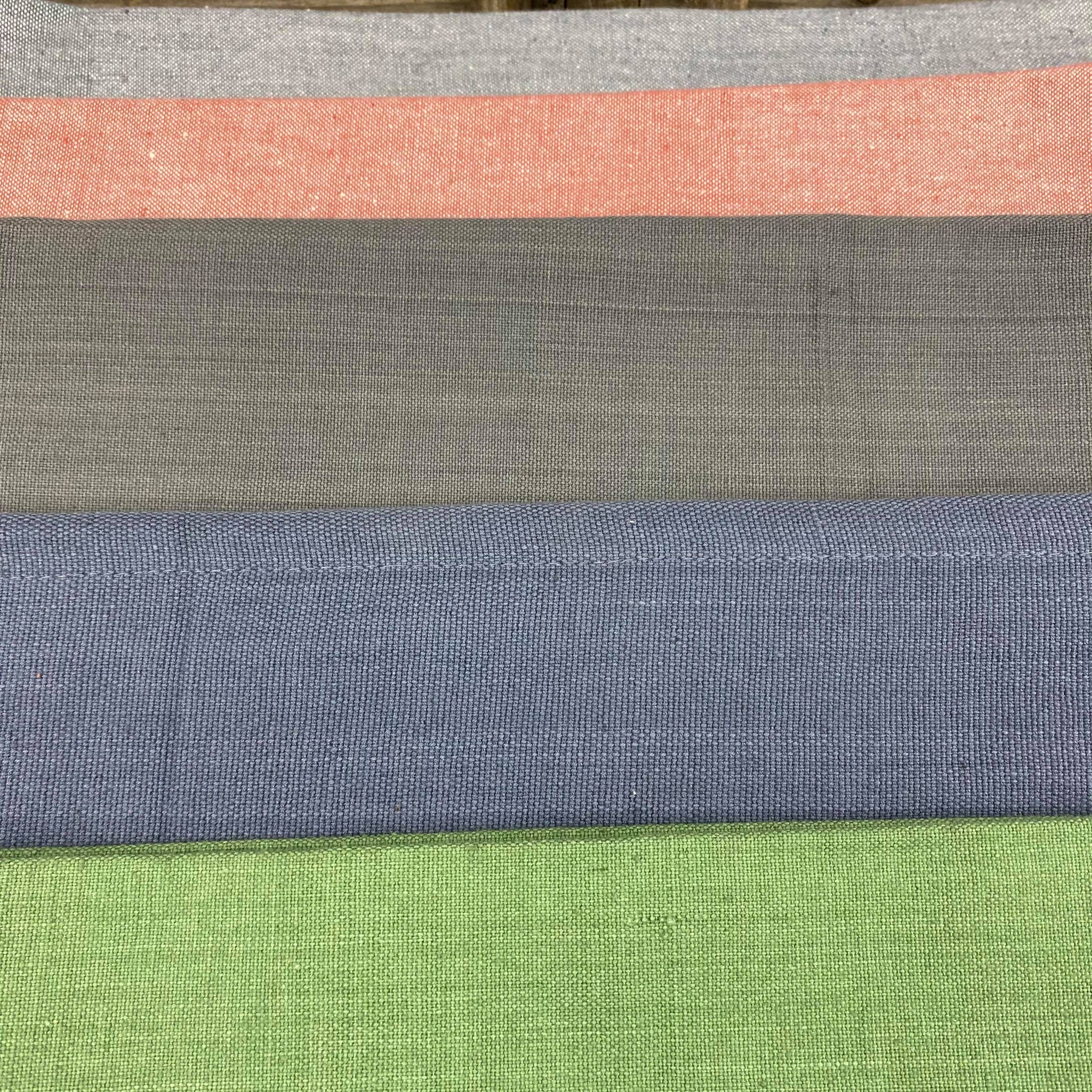 Fair trade ethical handwoven cotton tea towels in green, blue, ebony, pink and sky blue colours