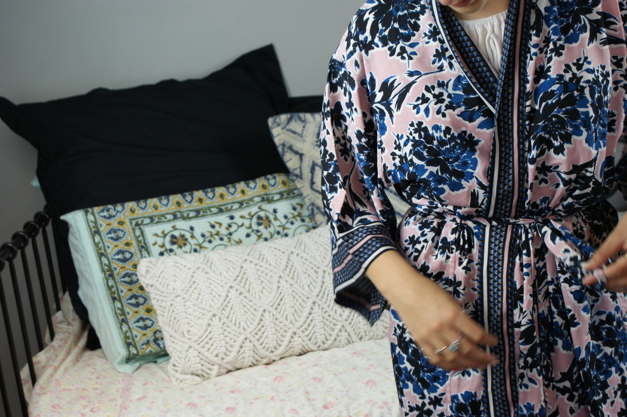 Fair Trade Pink Paradise Robe- Dressing gown