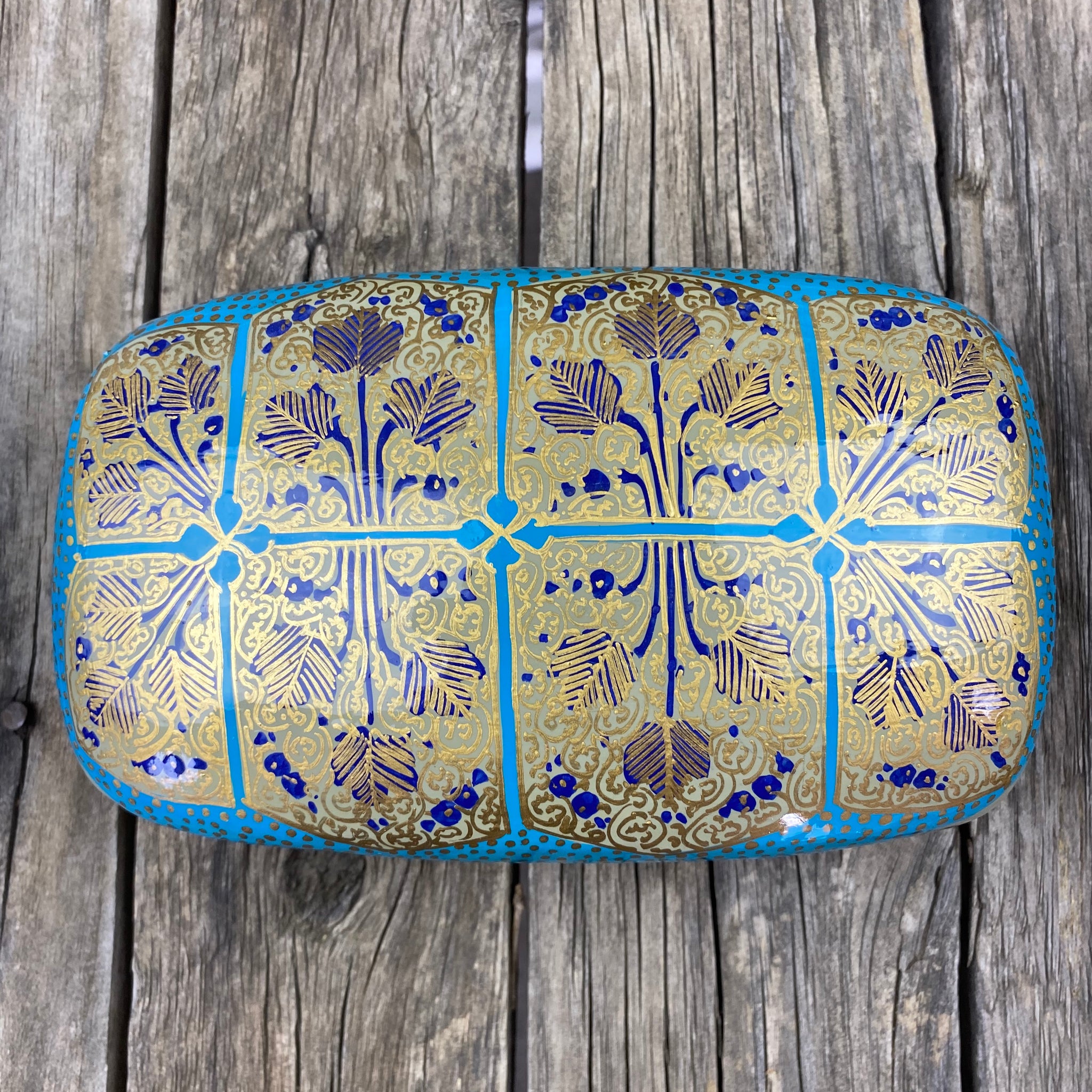 Fair Trade Leaf Paper Mache Box