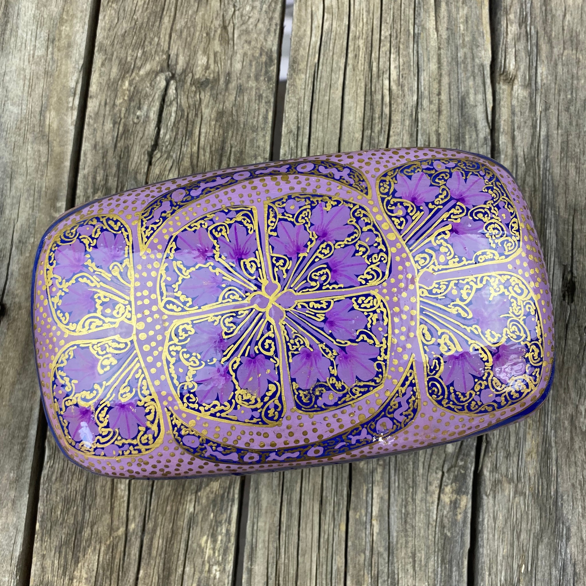 Fair Trade Leaf Paper Mache Box