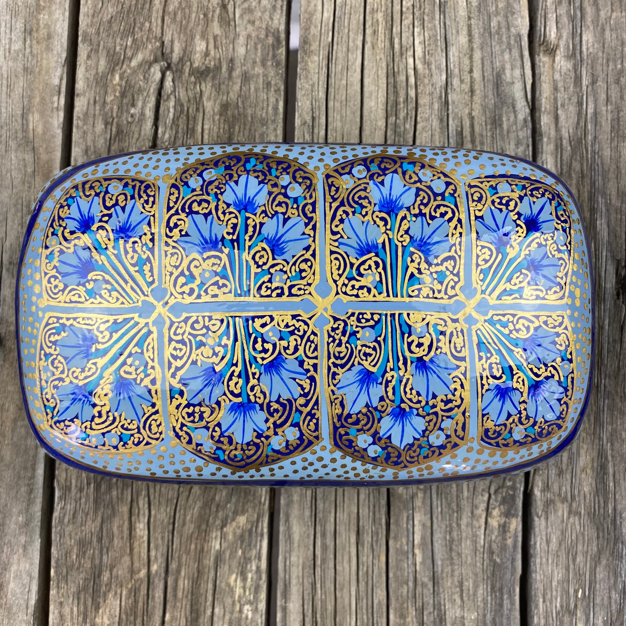 Fair Trade Leaf Paper Mache Box