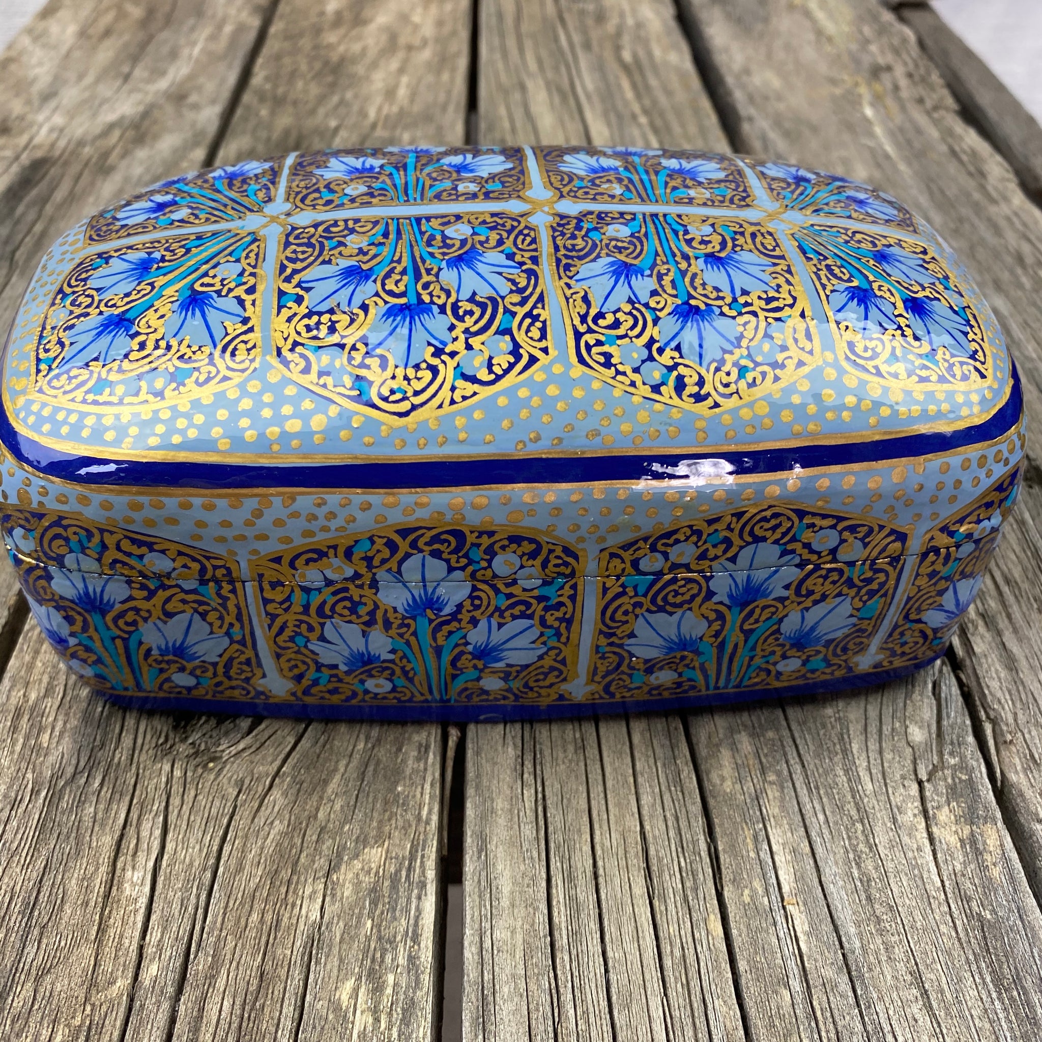 Fair Trade Leaf Paper Mache Box