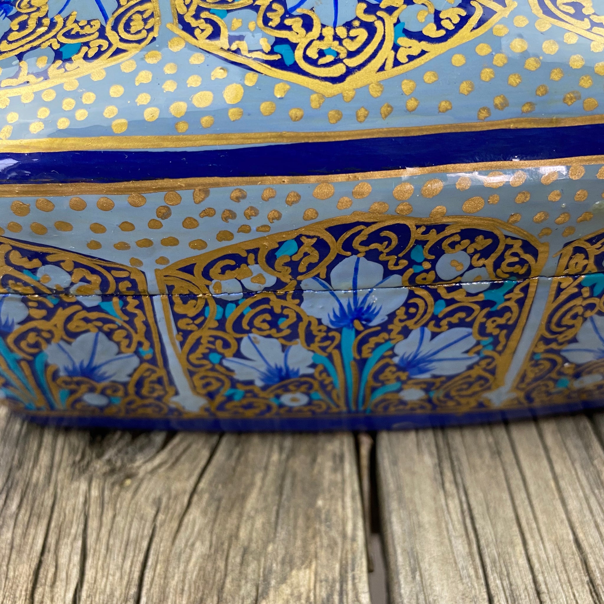 Fair Trade Leaf Paper Mache Box