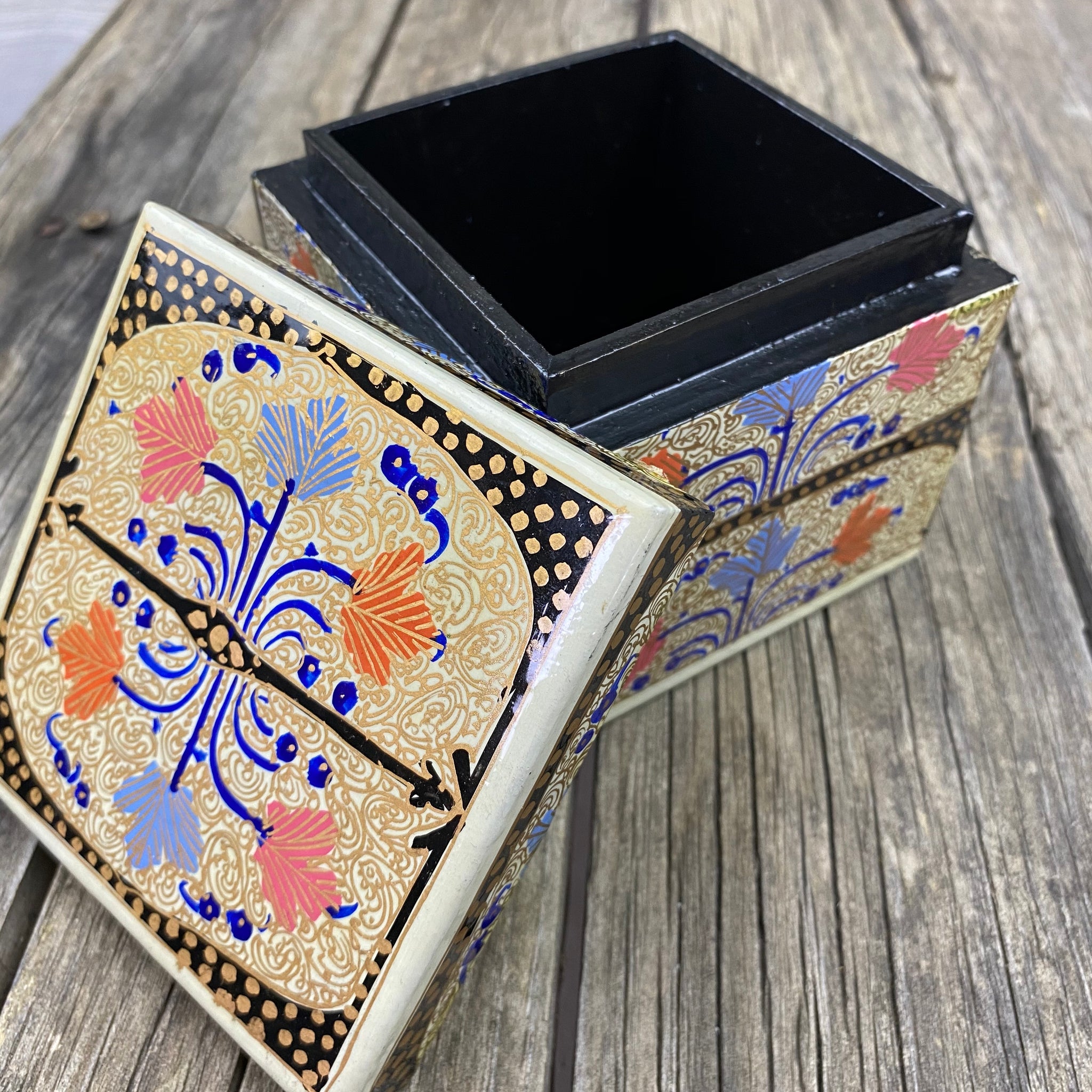 Fair Trade Ethical Hand Painted Square Box