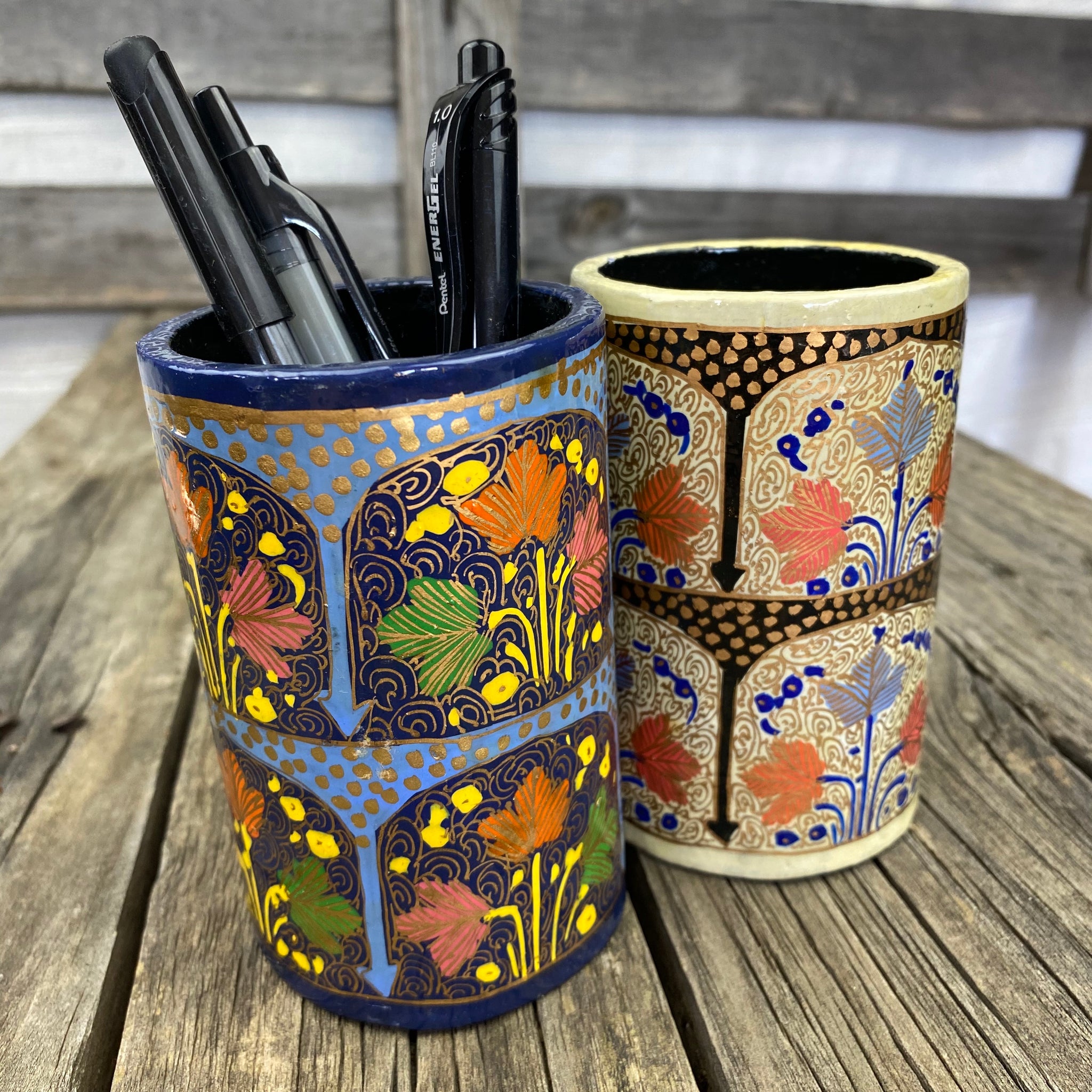 Fair Trade Hand Painted Pen Holders