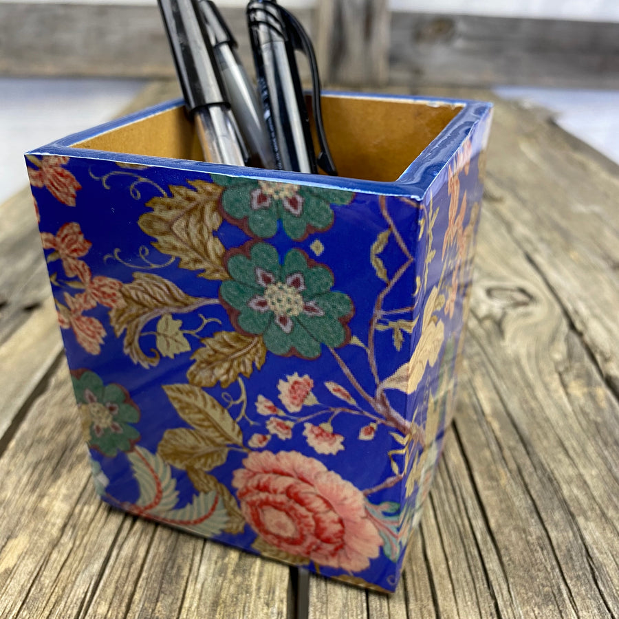 Fair Trade Ethical Pen Holder Flower Design