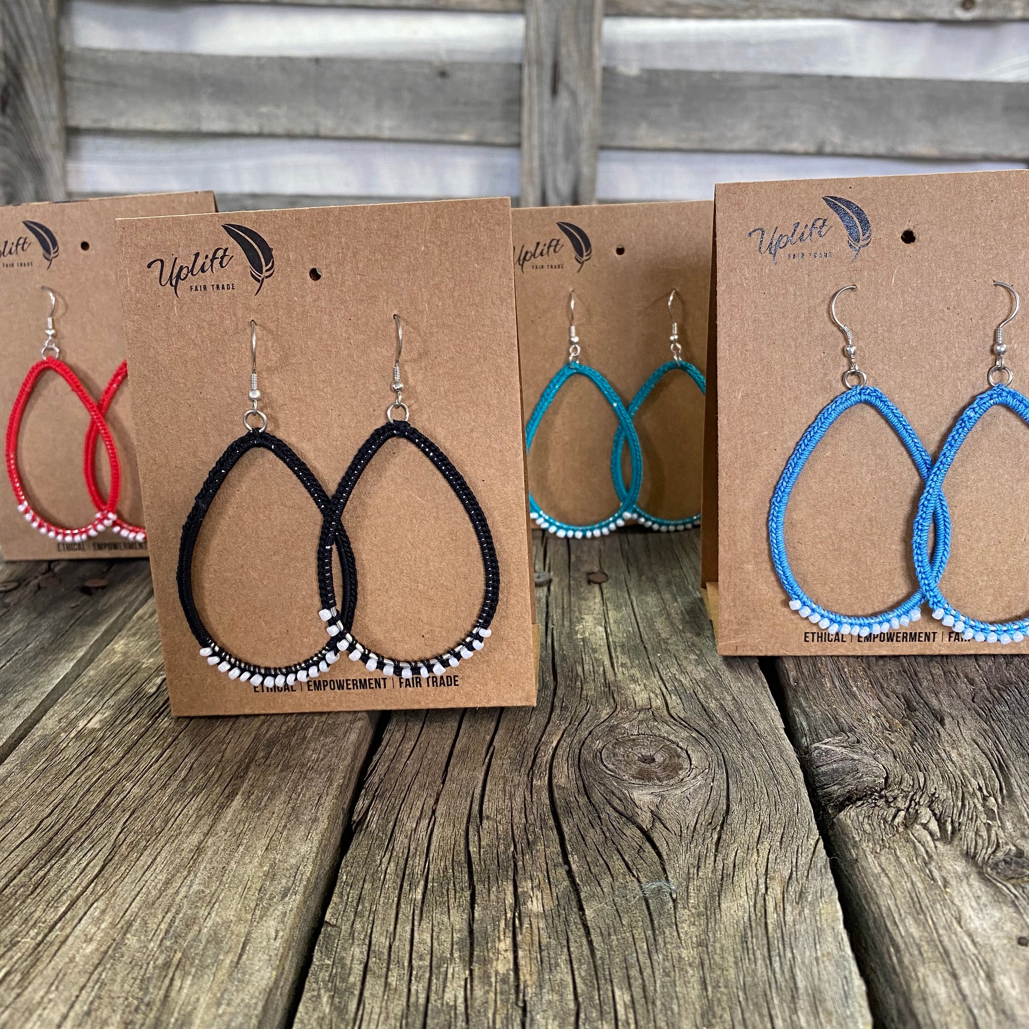Fair Trade Ethical Tatted Hoop Earrings