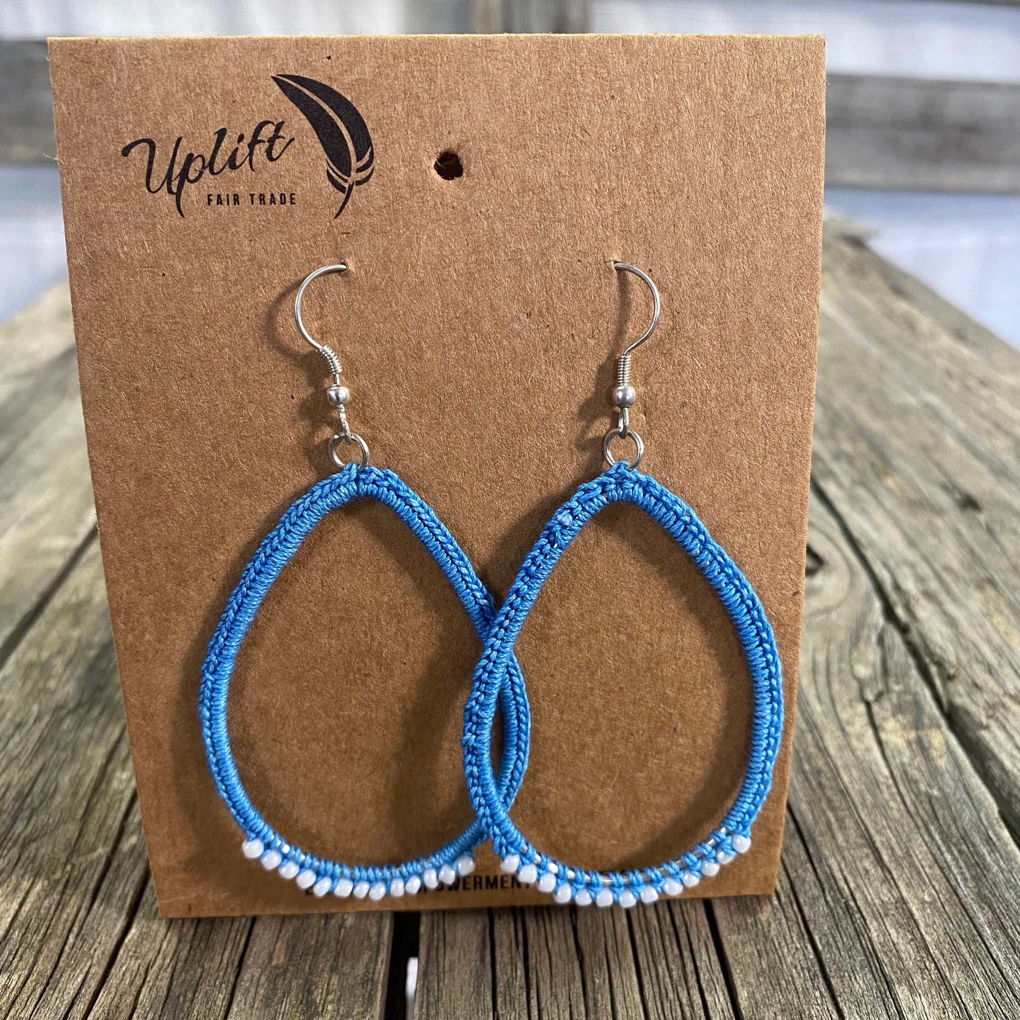 Fair Trade Ethical Tatted Hoop Earrings
