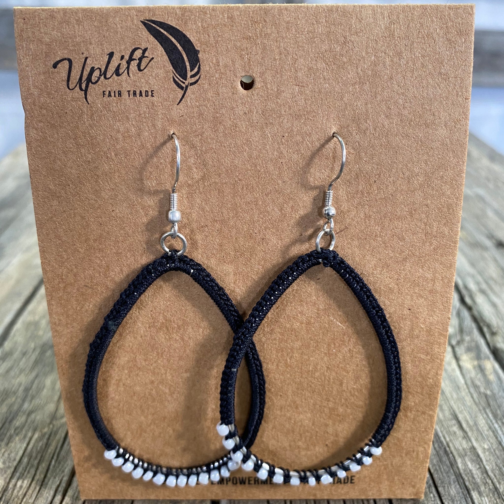 Fair Trade Ethical Tatted Hoop Earrings