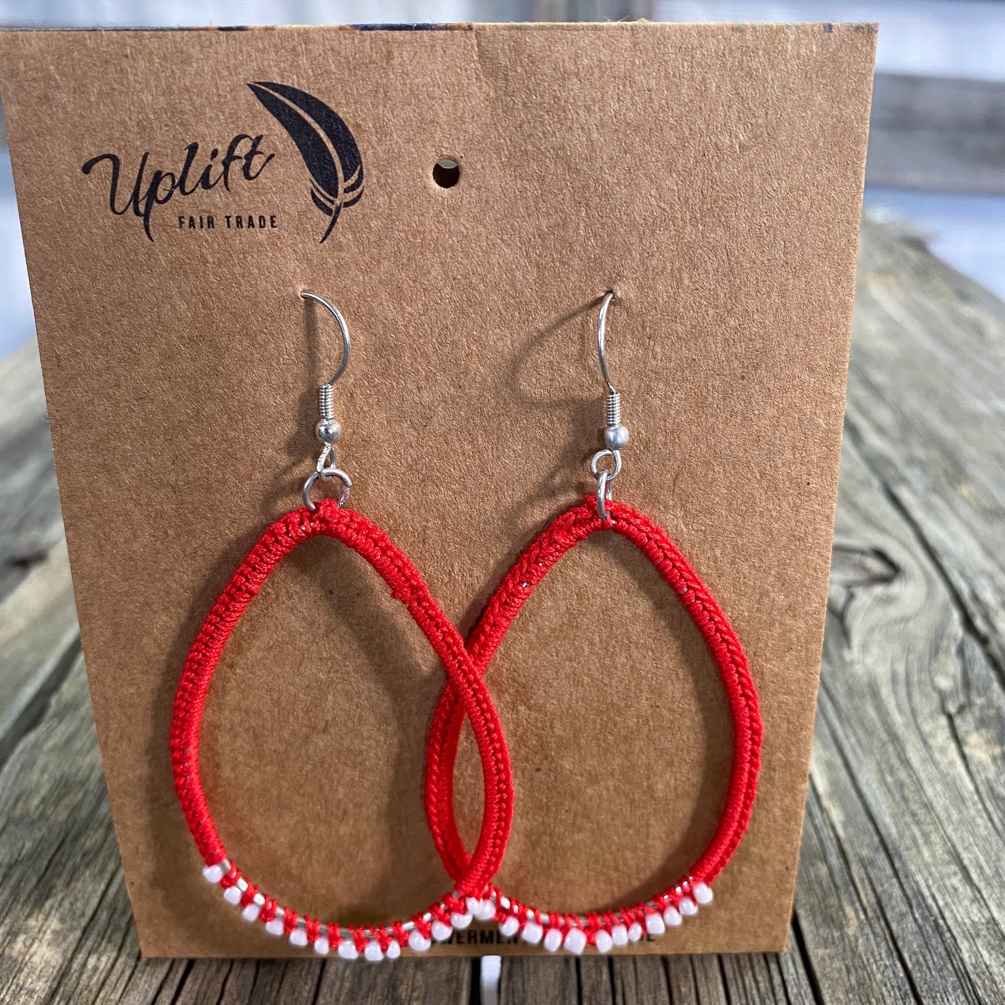 Fair Trade Ethical Tatted Hoop Earrings
