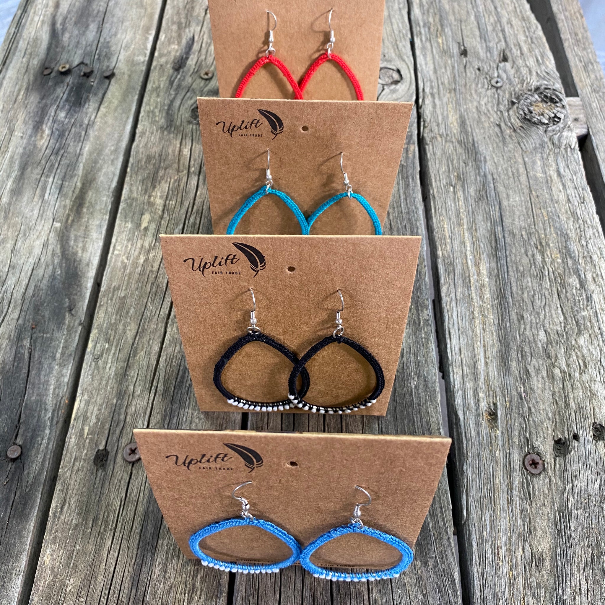 Fair Trade Ethical Tatted Hoop Earrings
