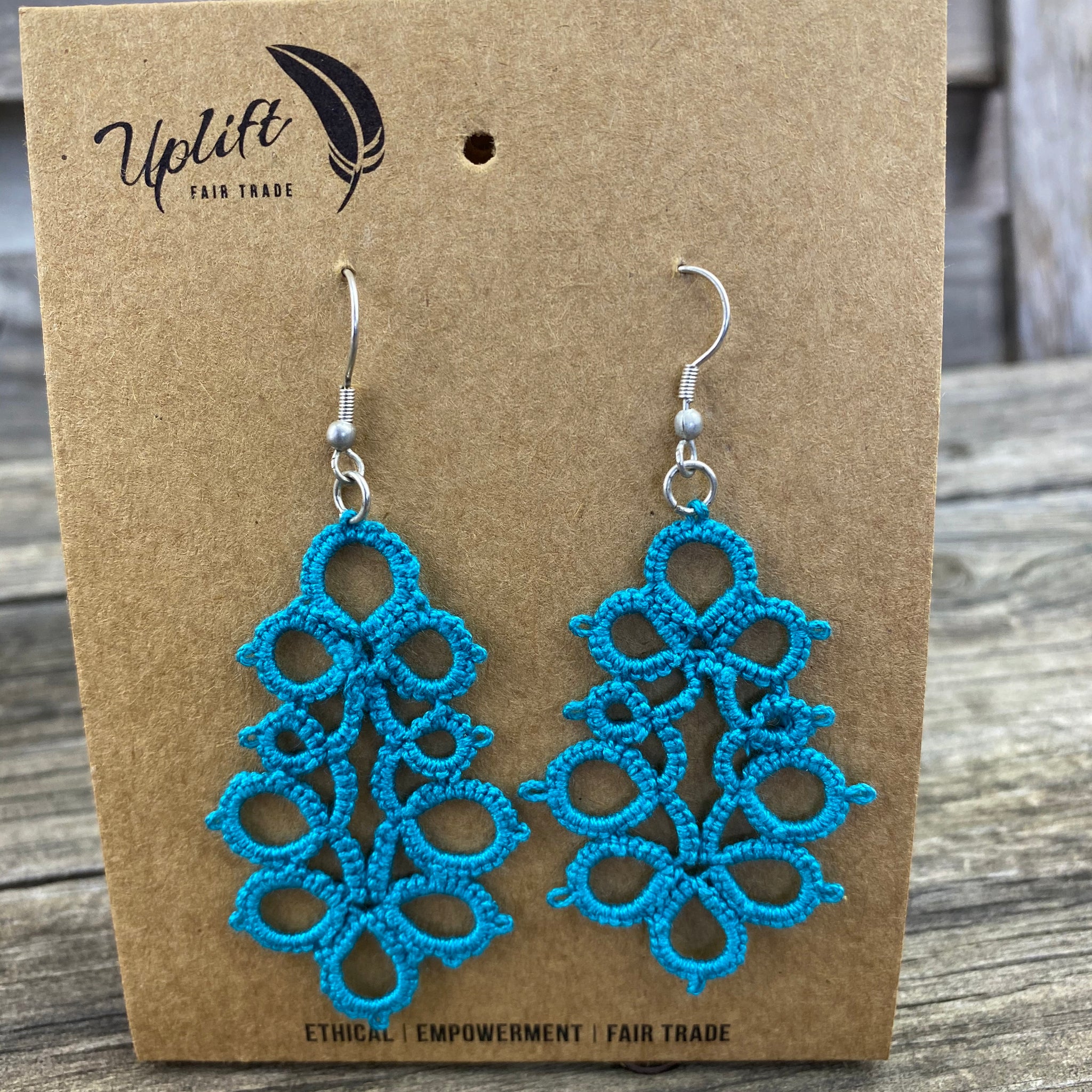 Fair Trade Earrings Tatted Pillars of Hope