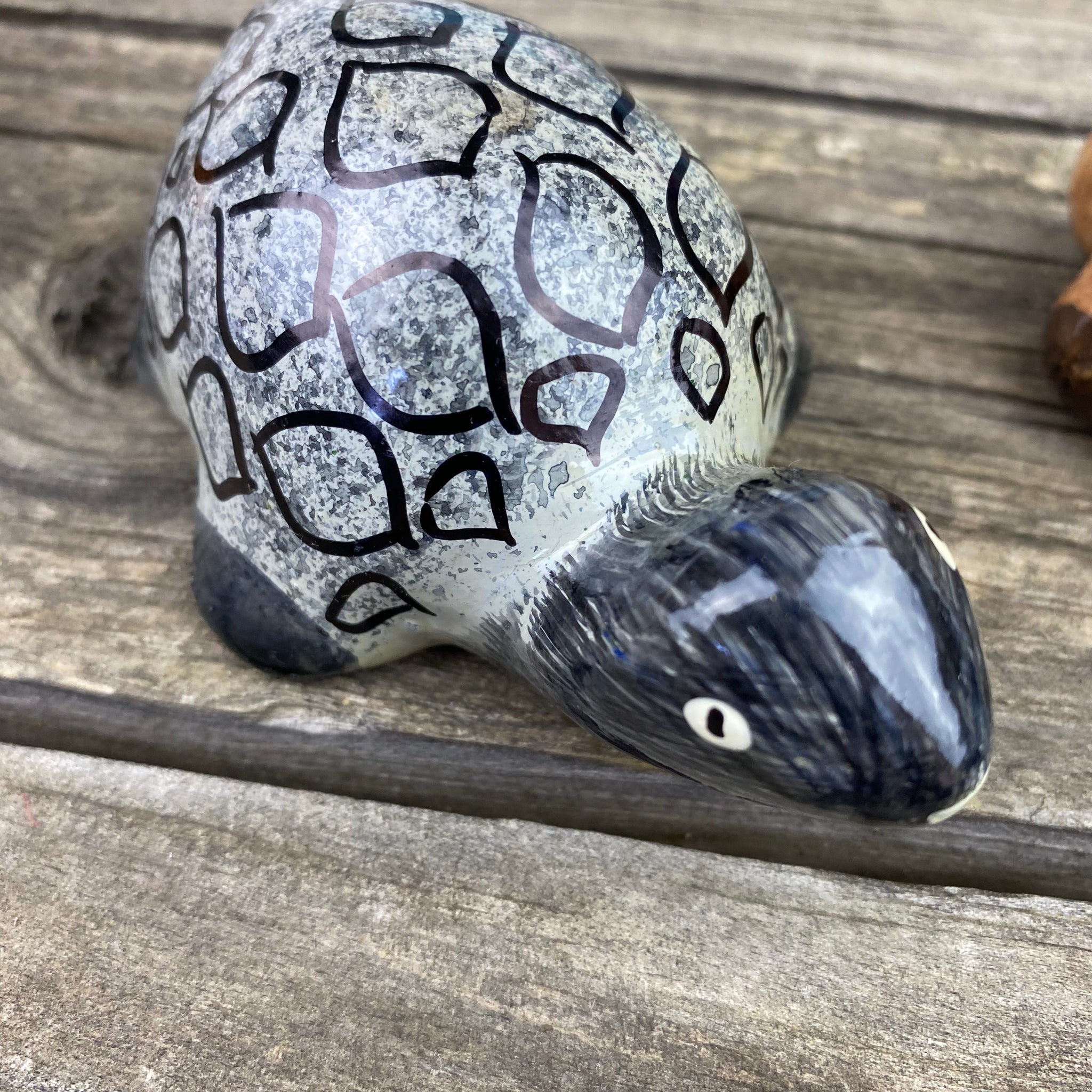 Fair Trade Paper Mache Hand Painted Turtle Ornament