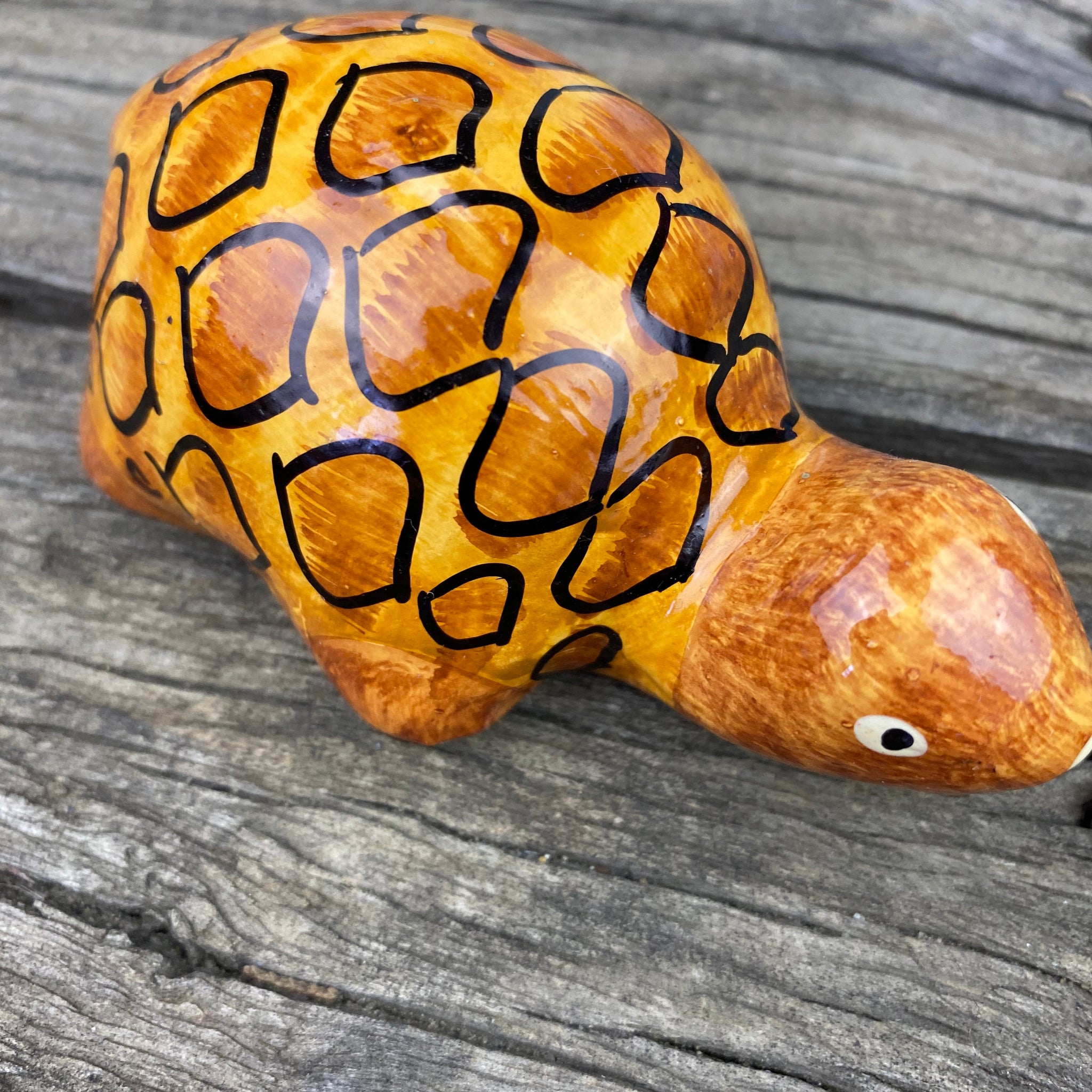 Fair Trade Paper Mache Hand Painted Turtle Ornament